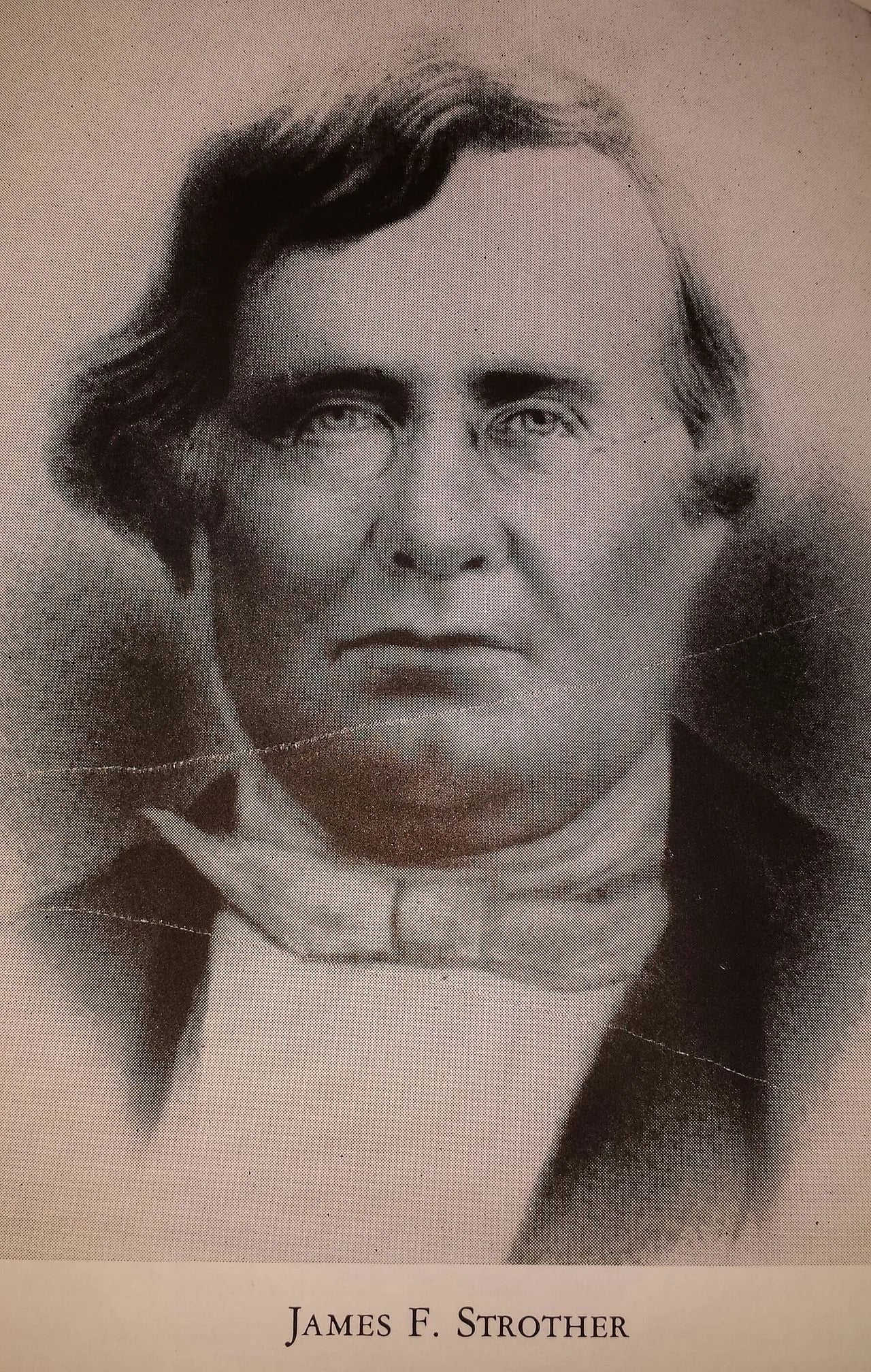 Porträt von James F. Strother (1811–1860) – Gedenkseite