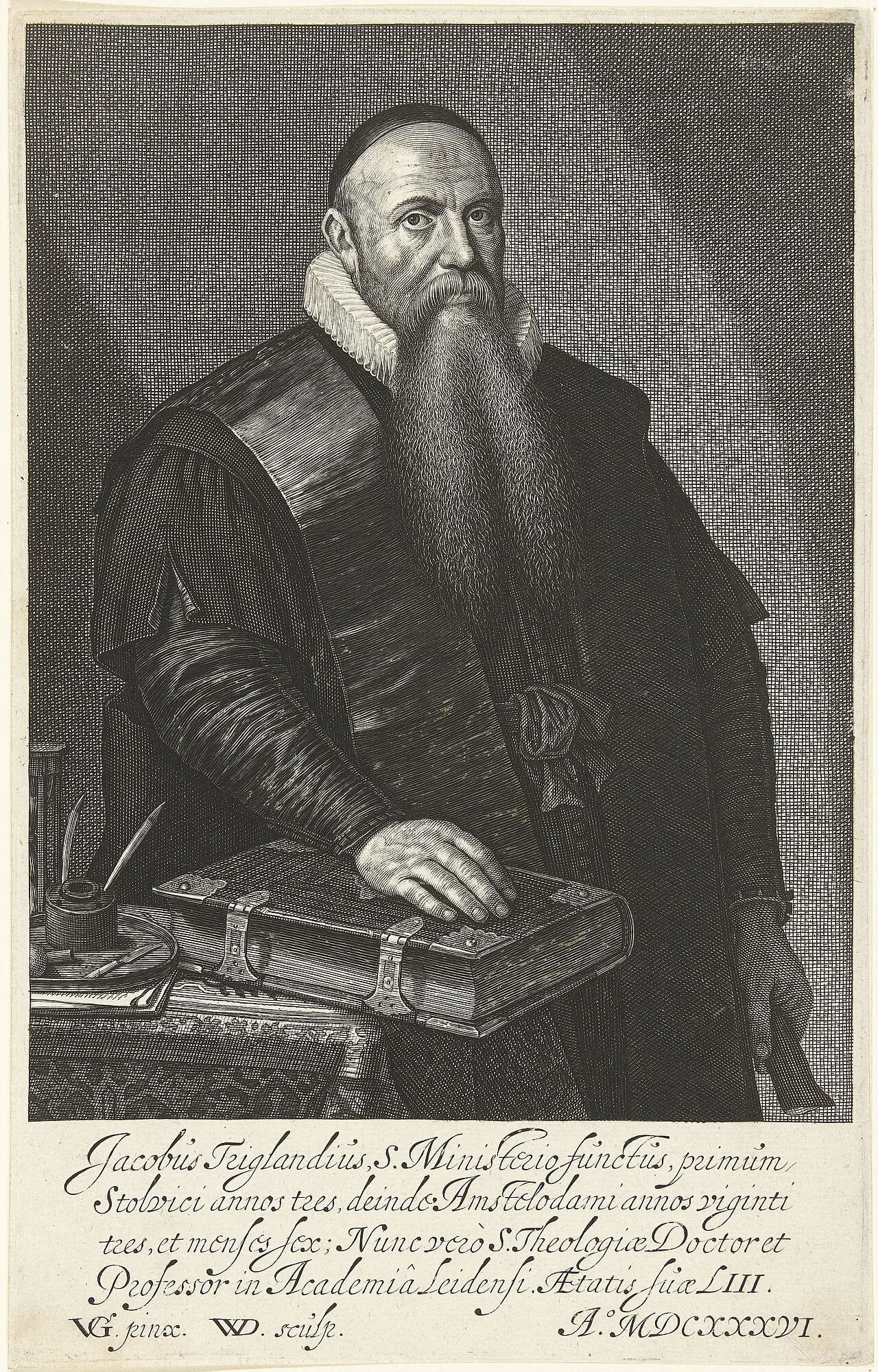 Portrait of Jacobus Trigland der Ältere (1583–1654) – memorial page