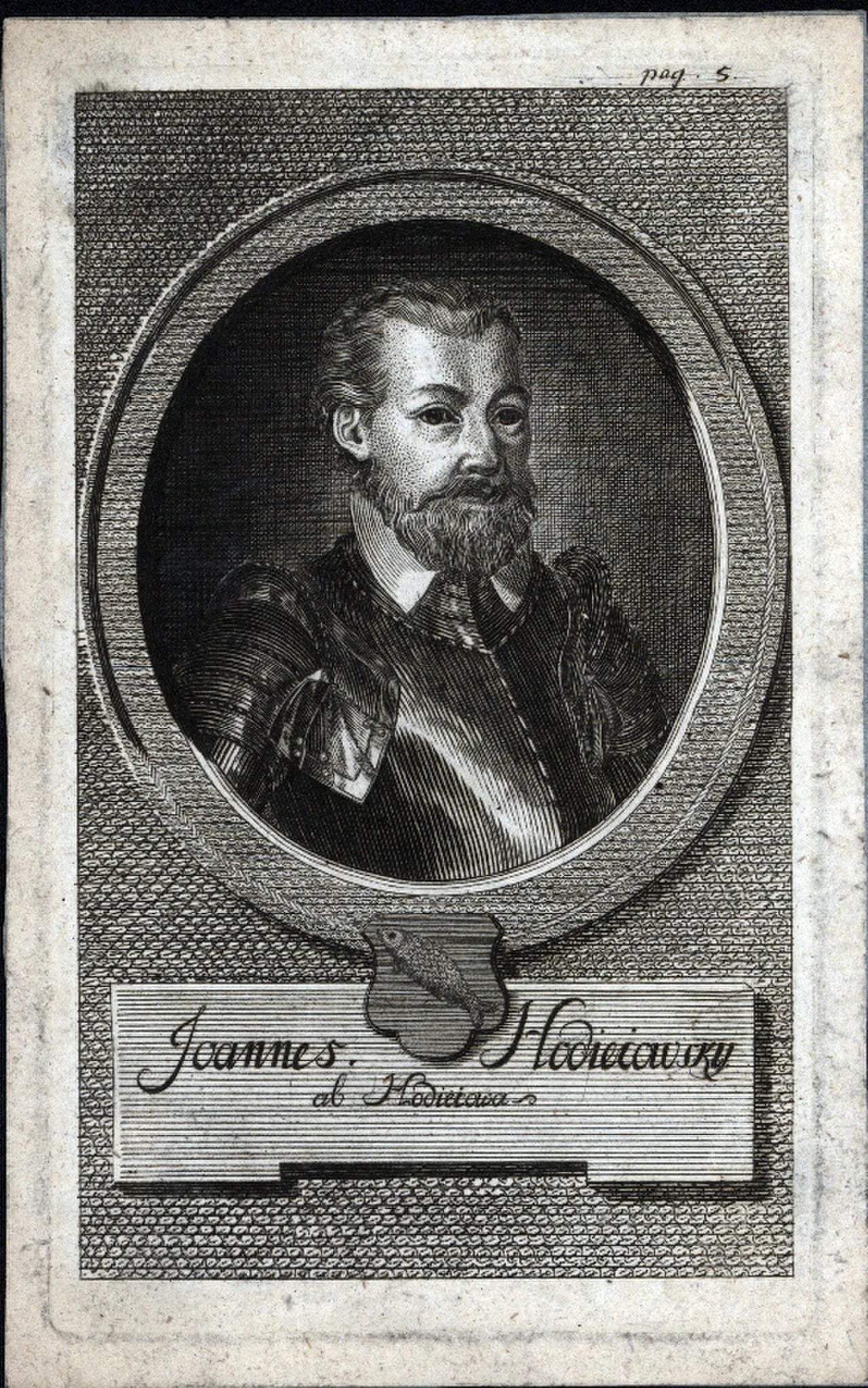 Porträt von Jan Hodějovský z Hodějova (1496–1566) – Gedenkseite