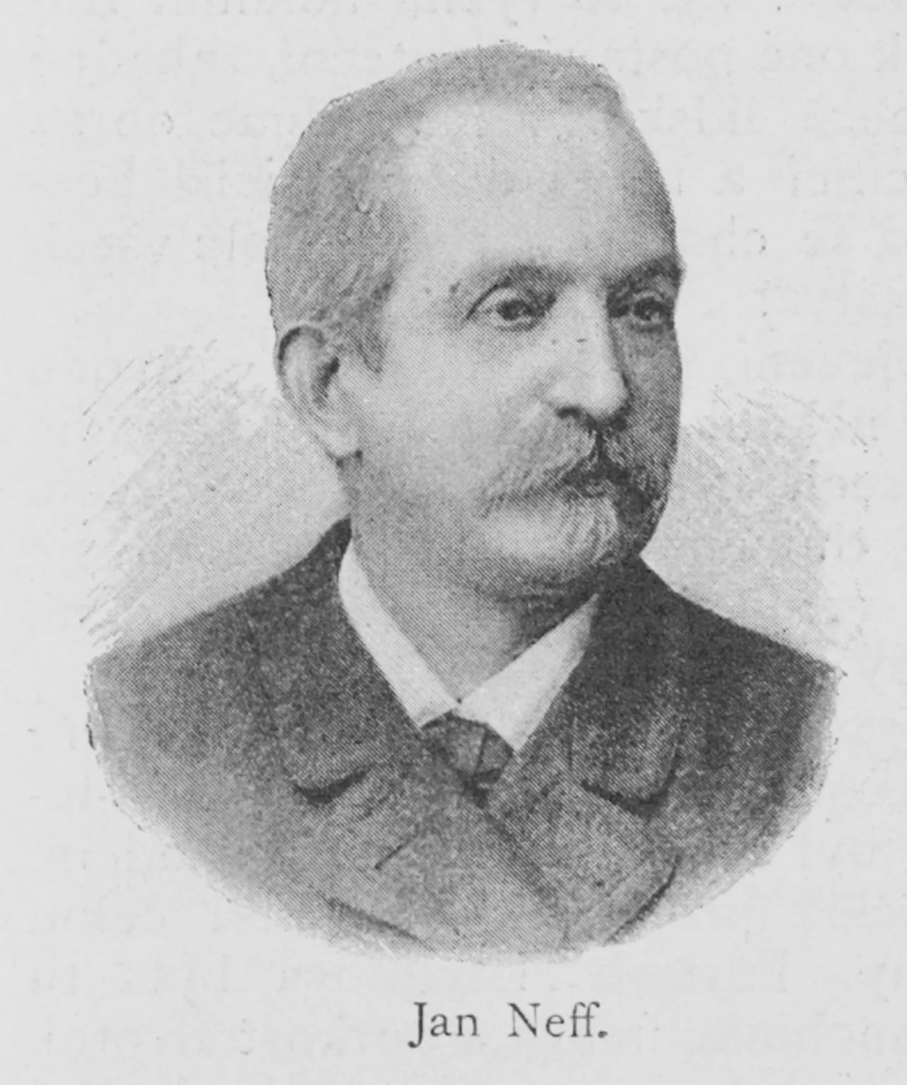 Porträt von Jan Neff (1832–1905) – Gedenkseite