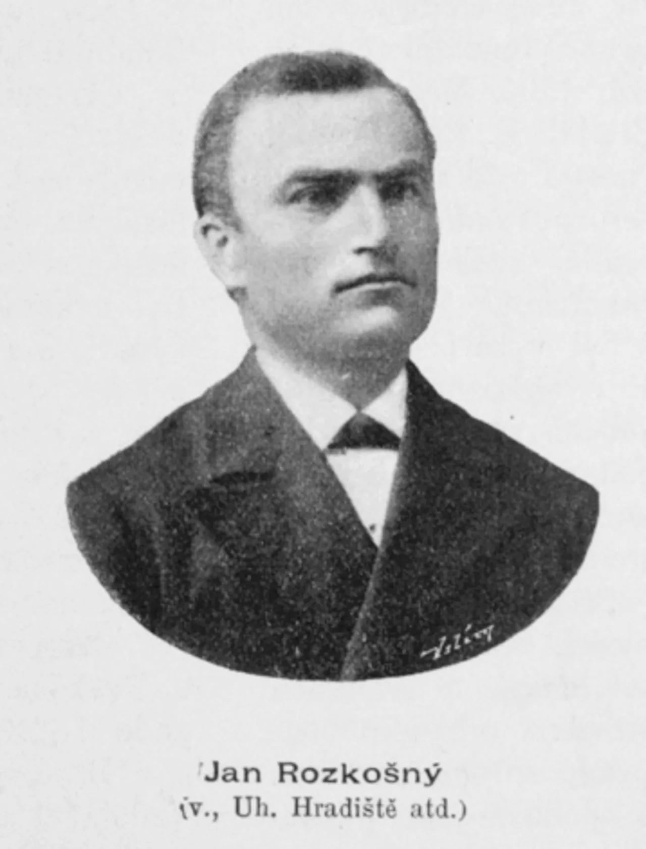 Porträt von Jan Rozkošný (1855–1947) – Gedenkseite