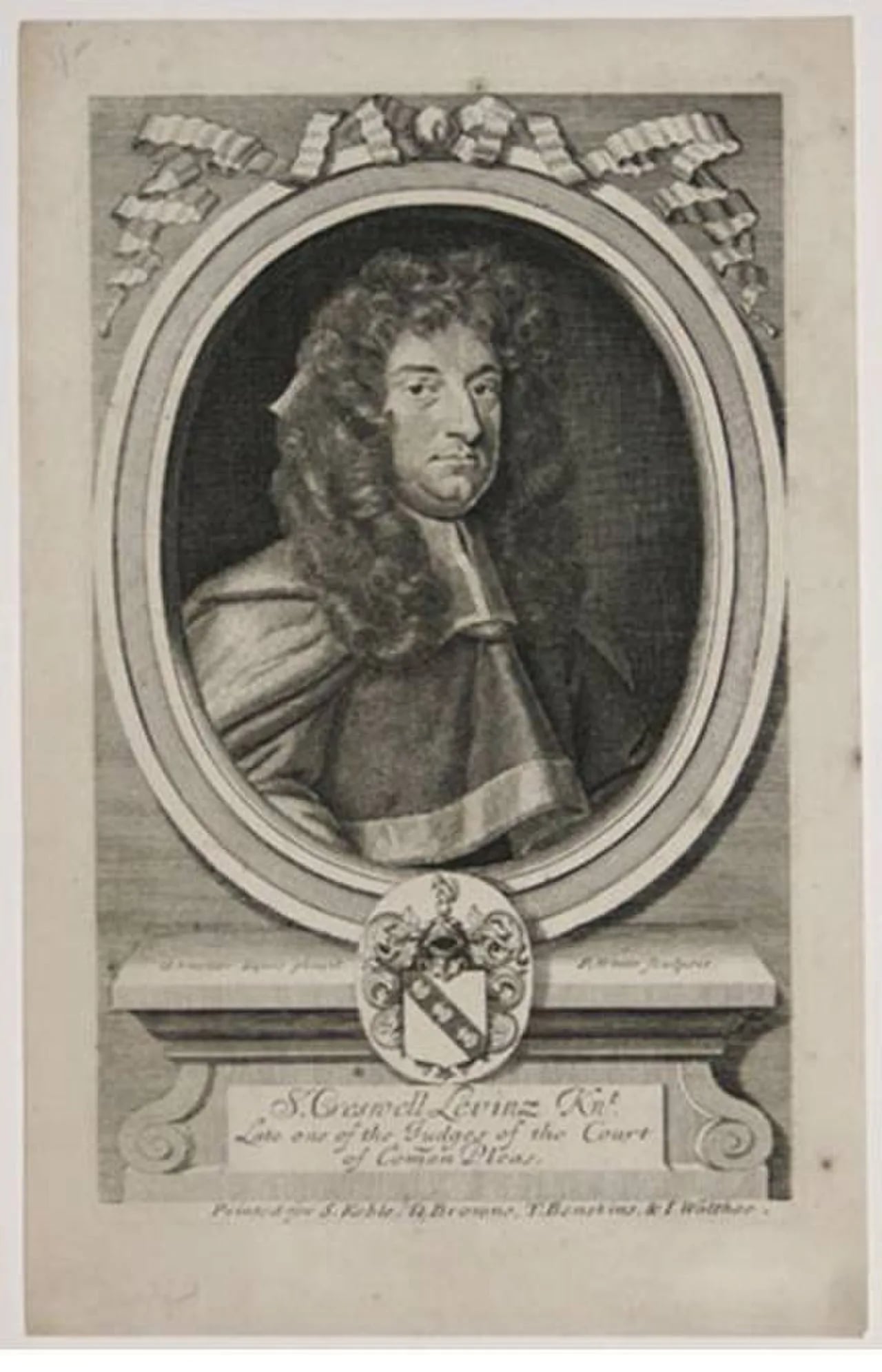 Porträt von Creswell Levinz (1627–1701) – Gedenkseite