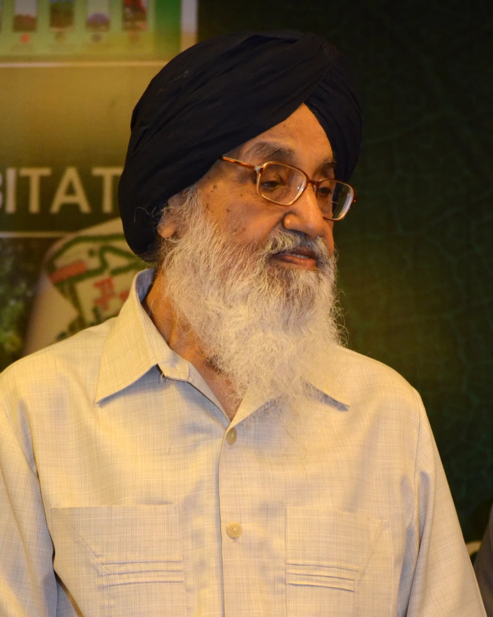 Porträt von Parkash Singh Badal (1927–2023) – Gedenkseite