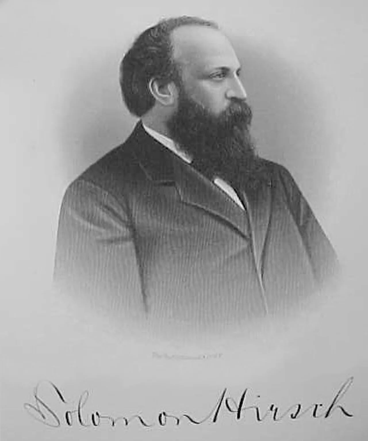 Porträt von Solomon Hirsch (1839–1902) – Gedenkseite