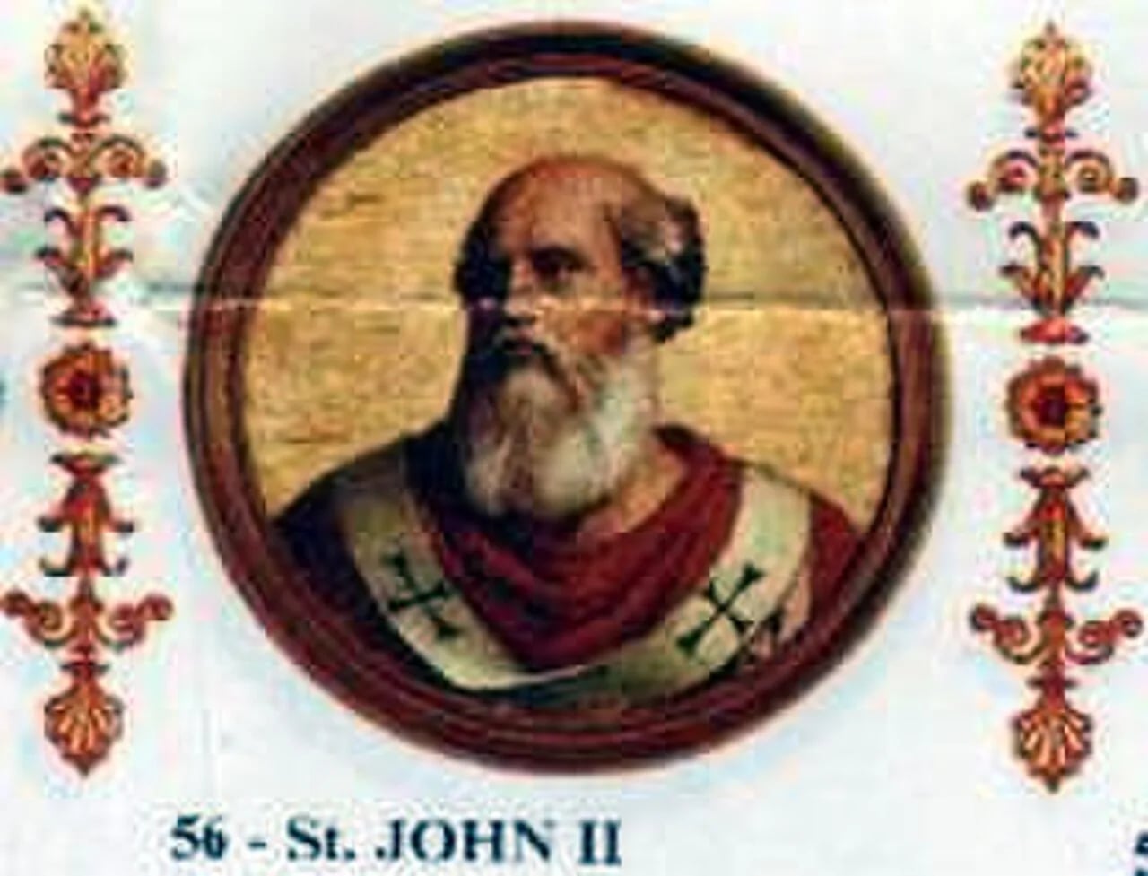 Porträt von Johannes II. (470–535) – Gedenkseite