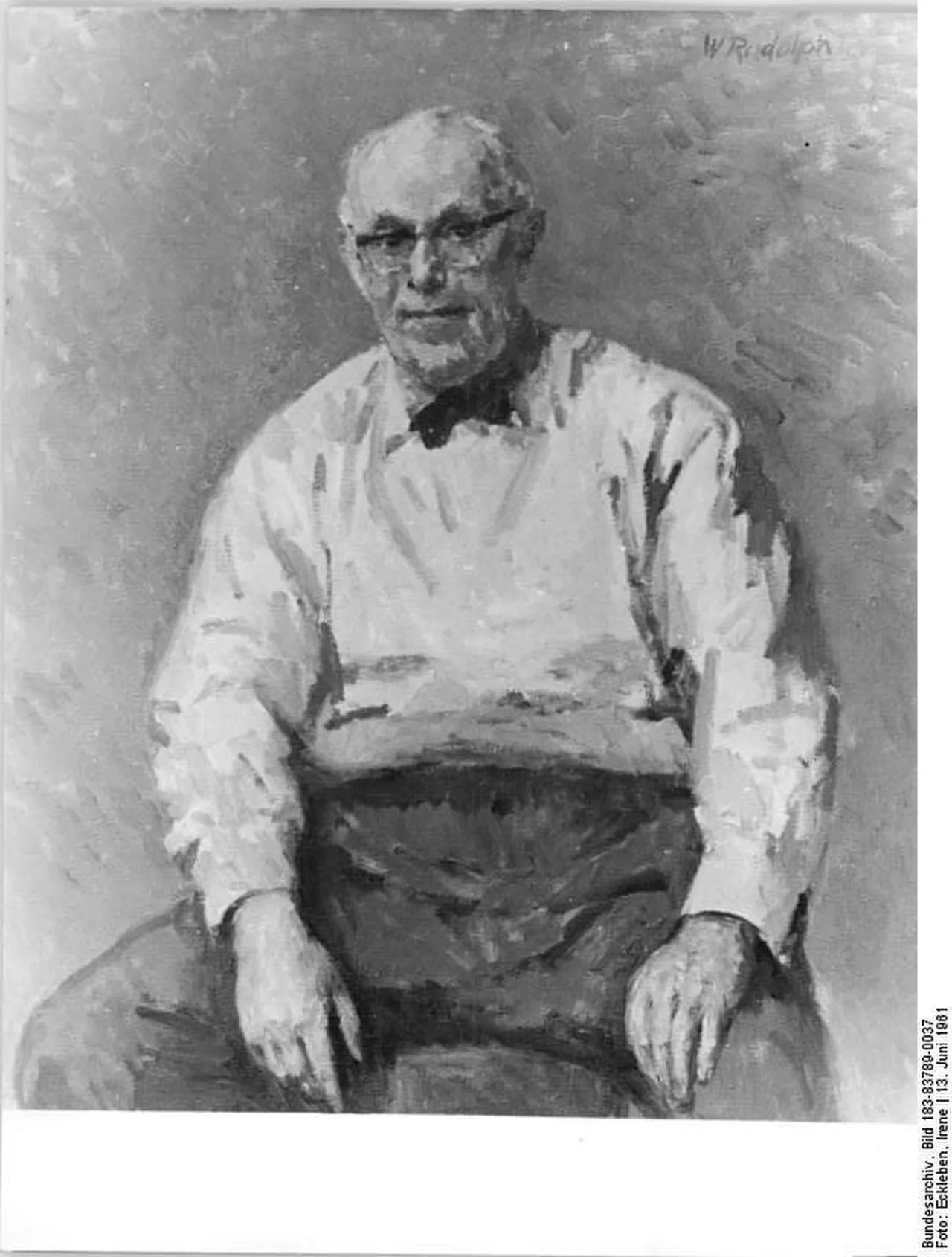 Porträt von Wilhelm Rudolph (1889–1982) – Gedenkseite