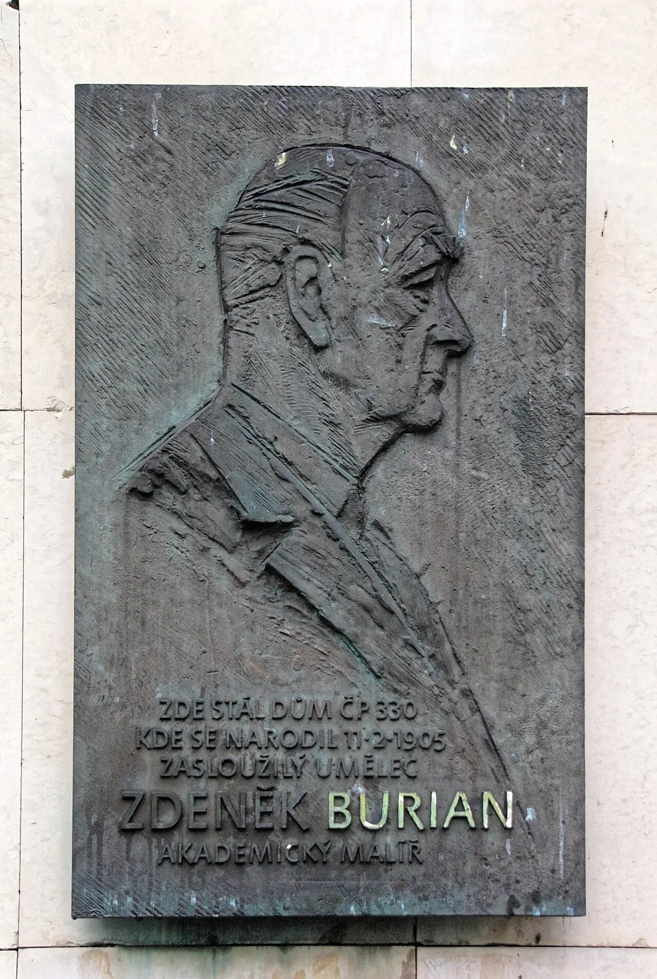 Portrait of Zdeněk Burian (1905–1981) – memorial page