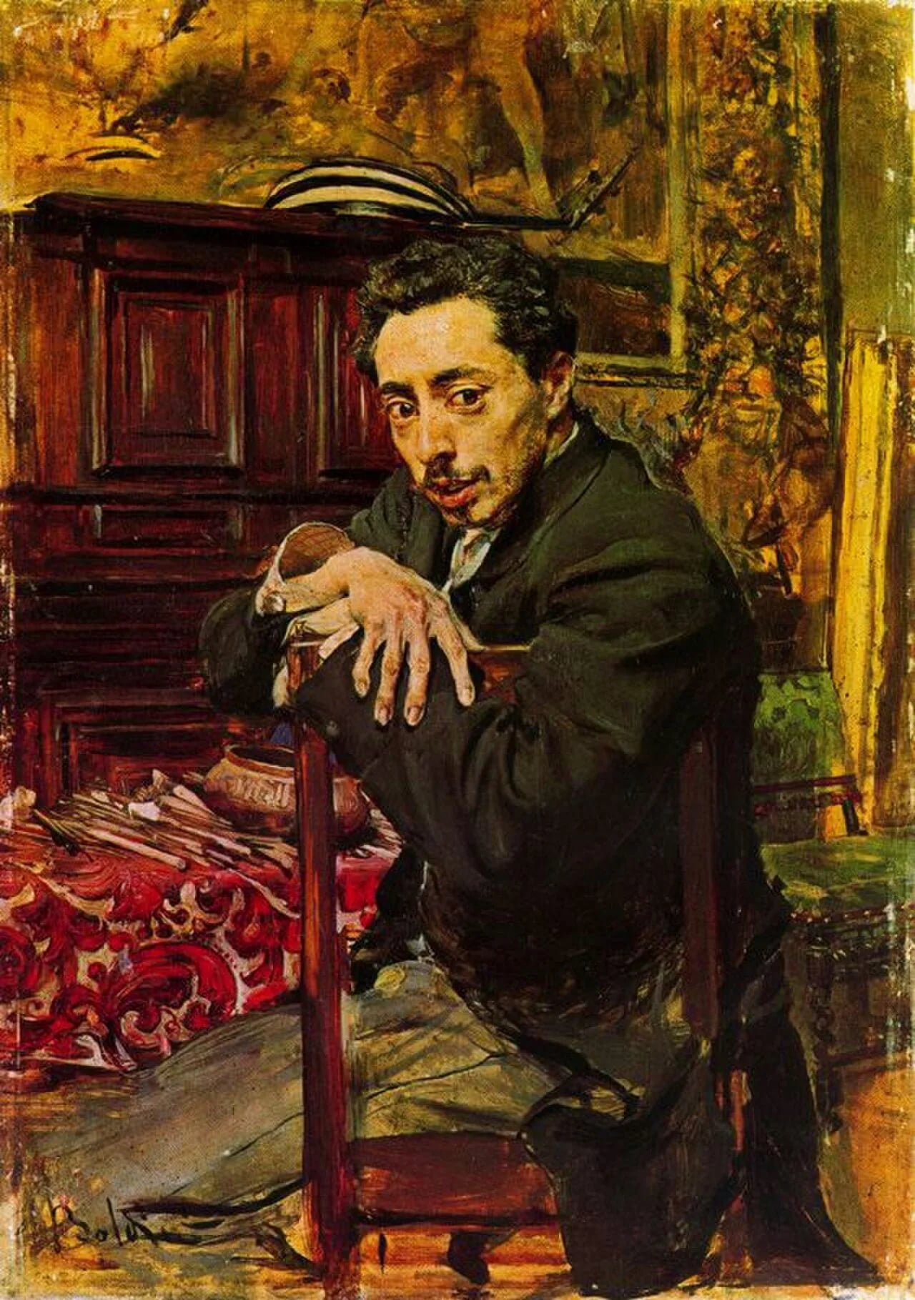 Porträt von Joaquín Araújo Ruano (1851–1894) – Gedenkseite
