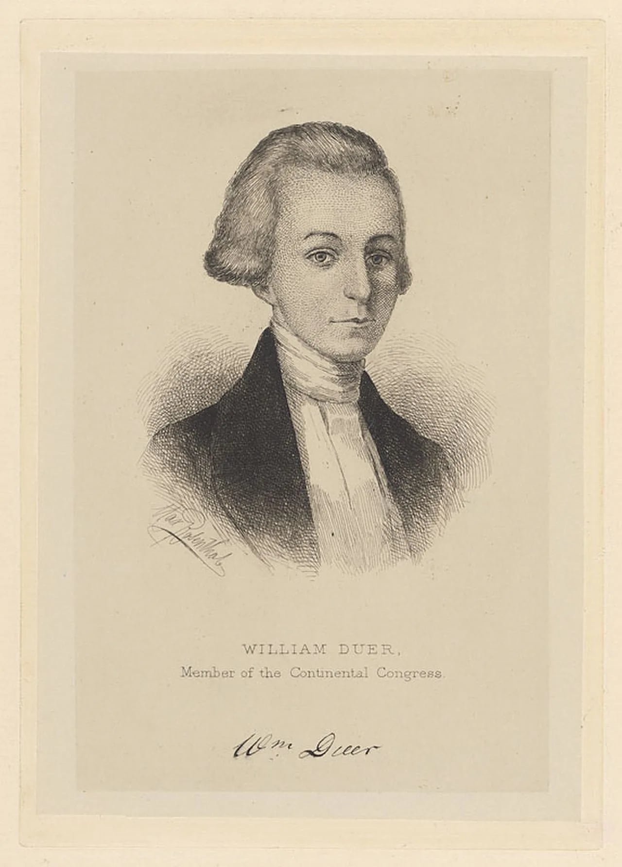 Portrait of William Duer (1743–1799) – memorial page