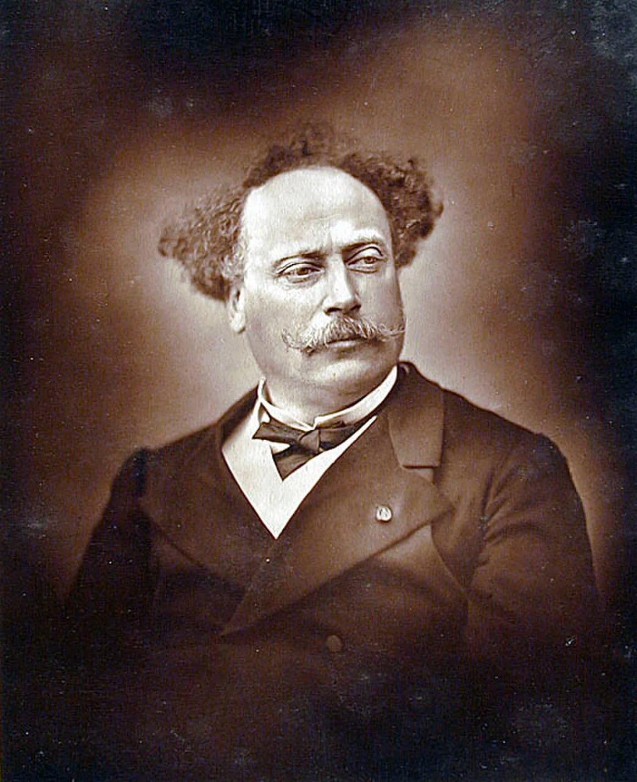 Porträt von Alexandre Dumas der Jüngere (1824–1895) – Gedenkseite