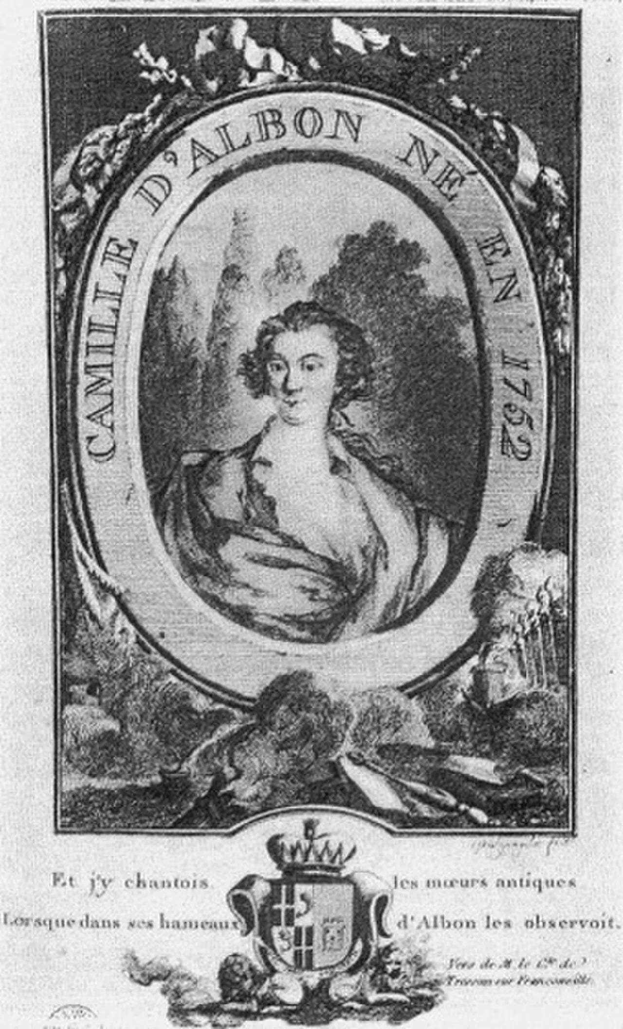 Porträt von Claude-Camille-François Albon (1753–1789) – Gedenkseite