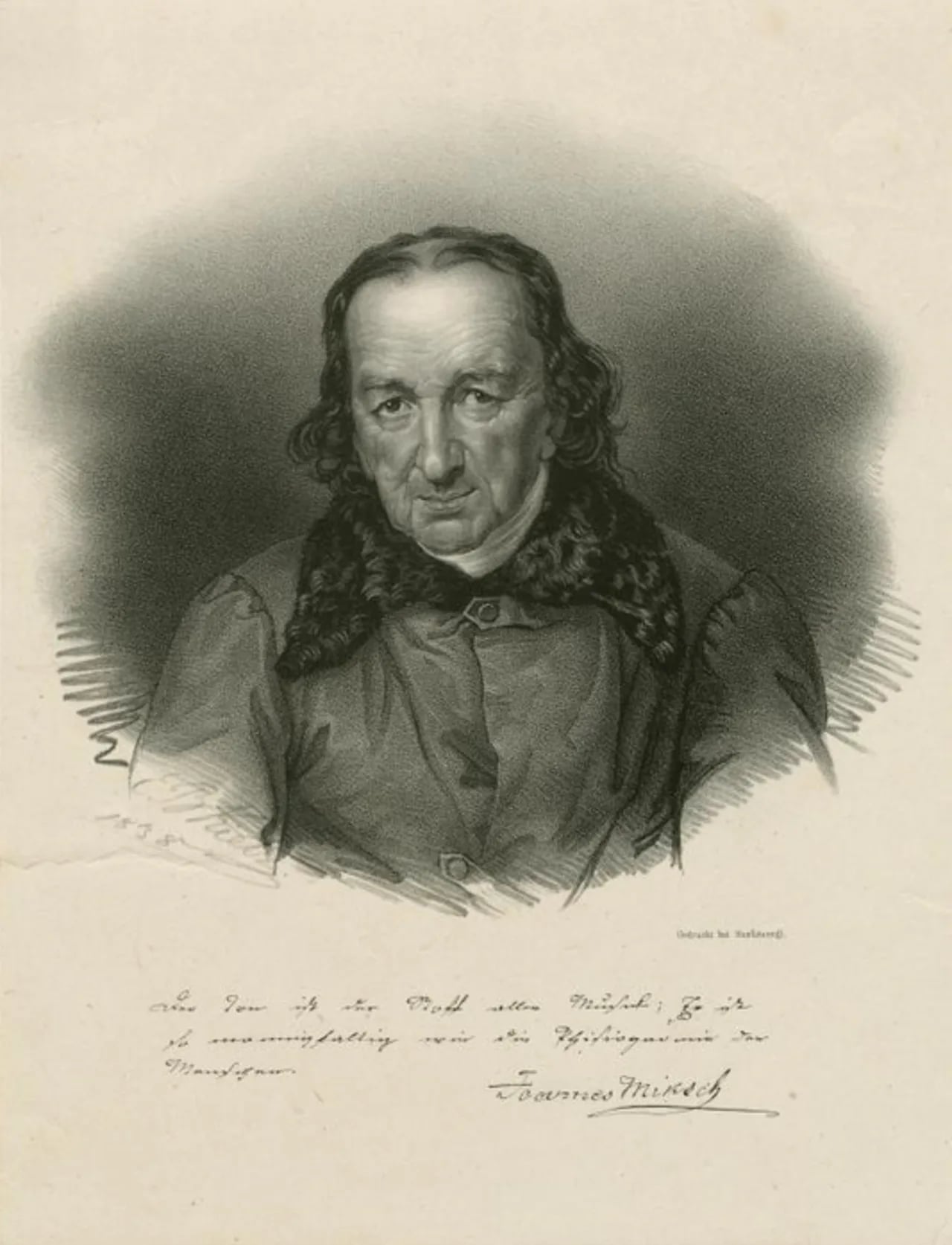 Portrait of Johann Aloys Miksch (1765–1845) – memorial page