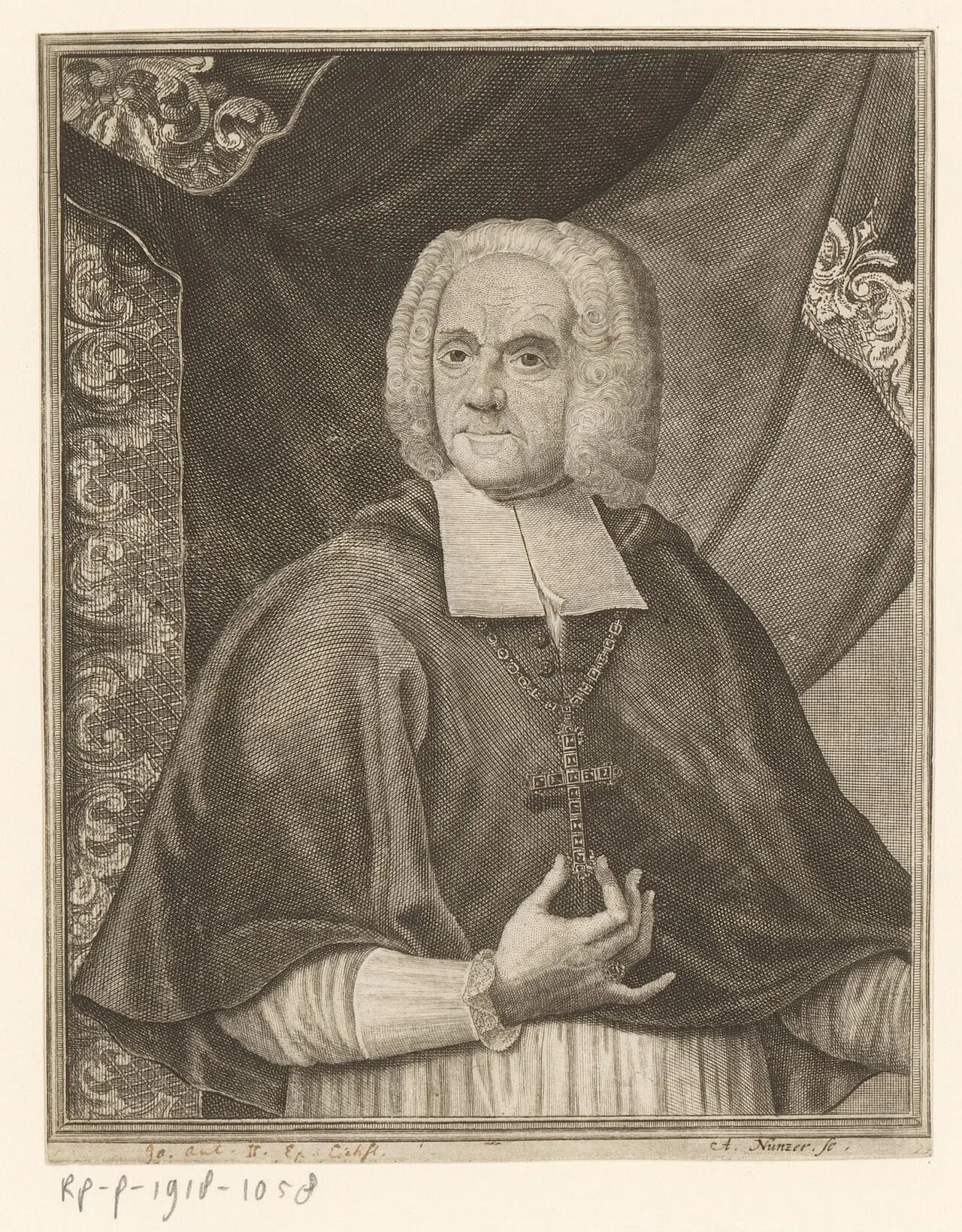 Porträt von Johann Anton II. von Freyberg (1674–1757) – Gedenkseite
