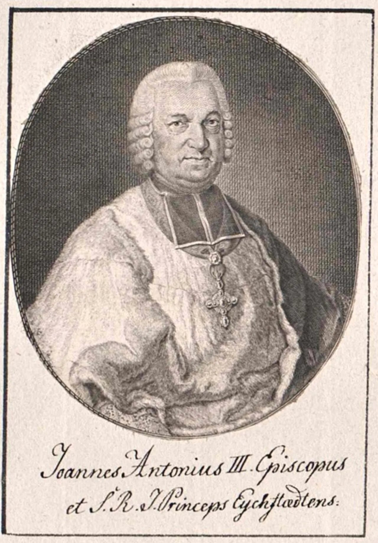 Porträt von Johann Anton III. von Zehmen (1715–1790) – Gedenkseite