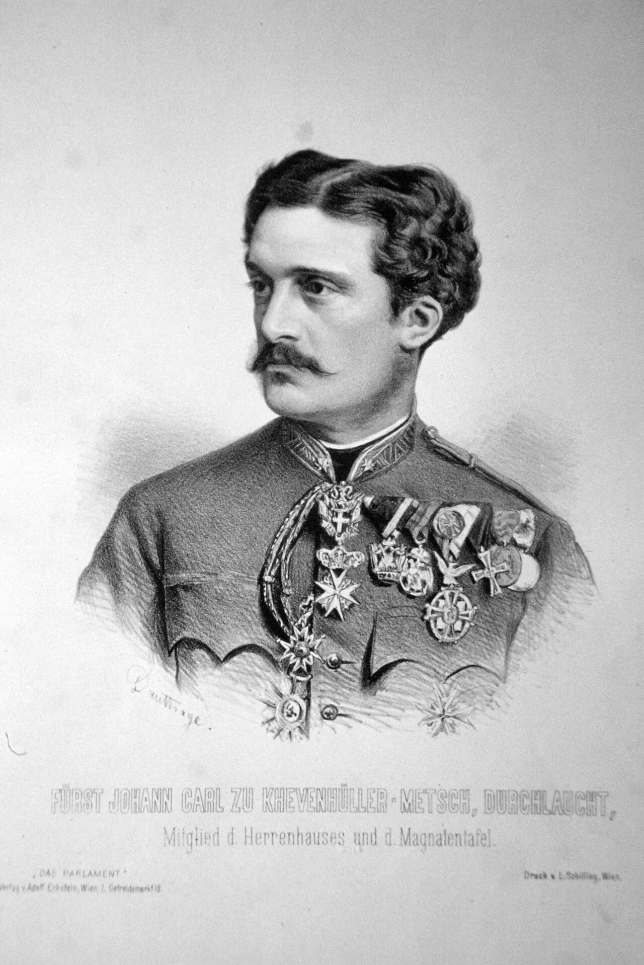 Porträt von Johann Carl Khevenhüller (1839–1905) – Gedenkseite