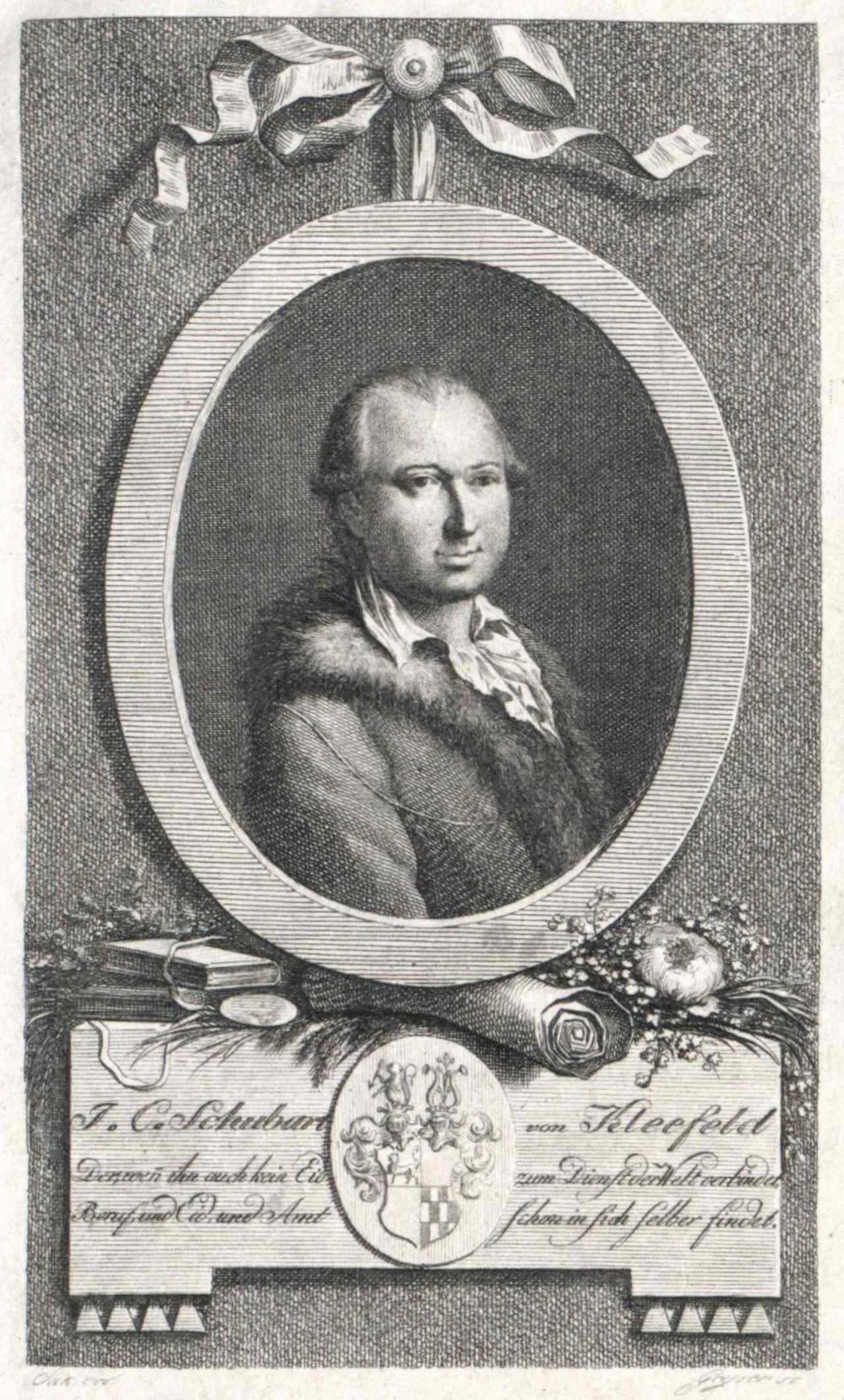 Porträt von Johann Christian Schubart (1734–1787) – Gedenkseite