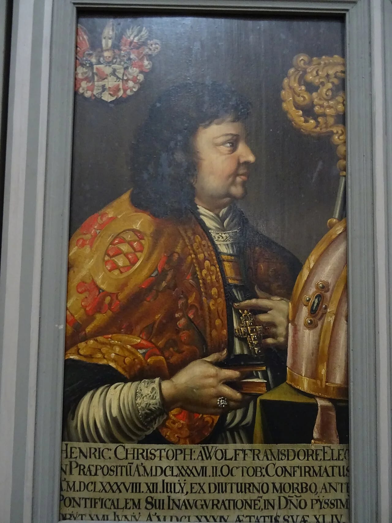 Porträt von Johann Christoph von Freyberg (1616–1690) – Gedenkseite