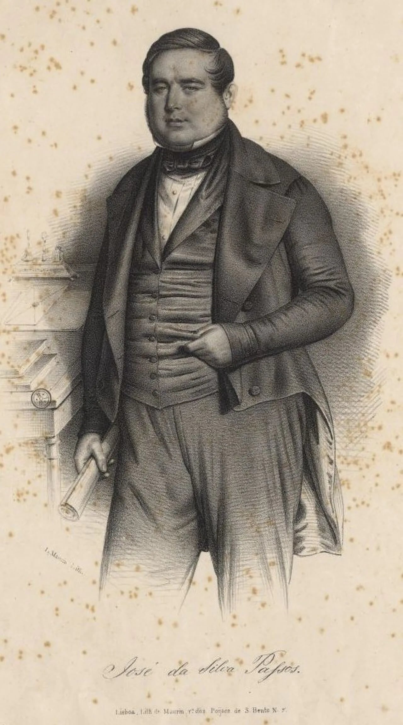 Porträt von José da Silva Passos (1802–1863) – Gedenkseite