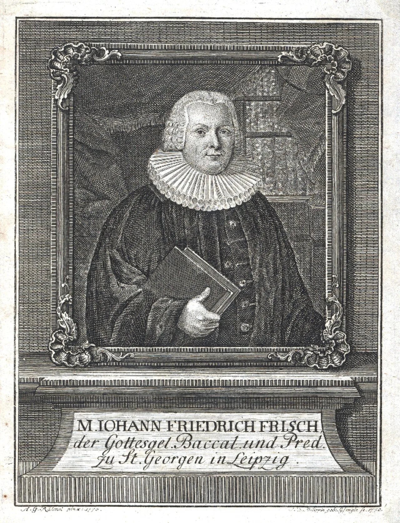 Porträt von Johann Friedrich Frisch (1715–1778) – Gedenkseite