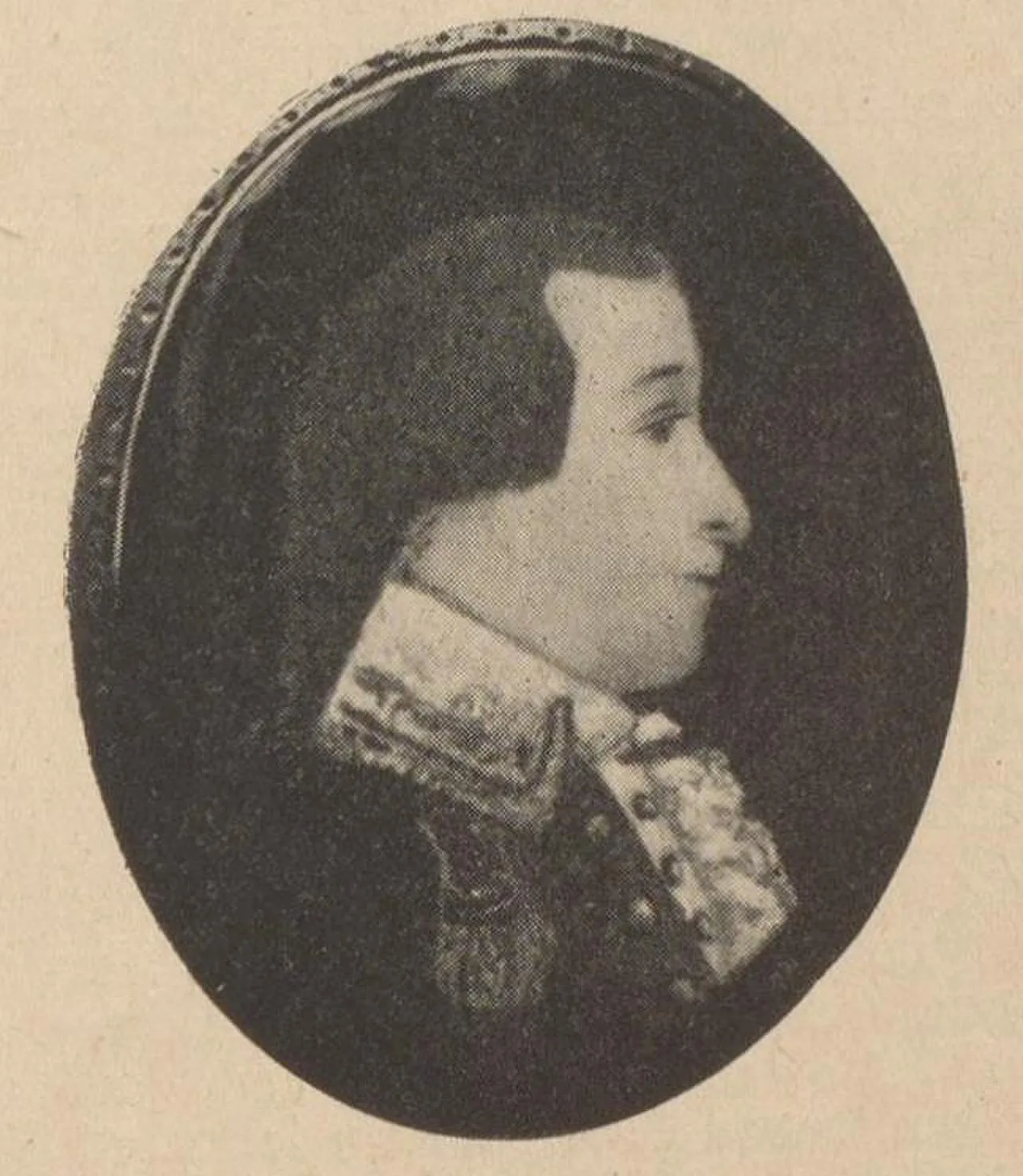 Porträt von Nicolaus Otto von Wickede (1757–1793) – Gedenkseite