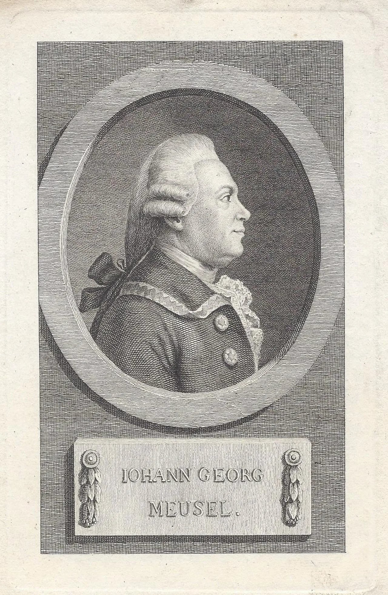 Porträt von Johann Georg Meusel (1743–1820) – Gedenkseite