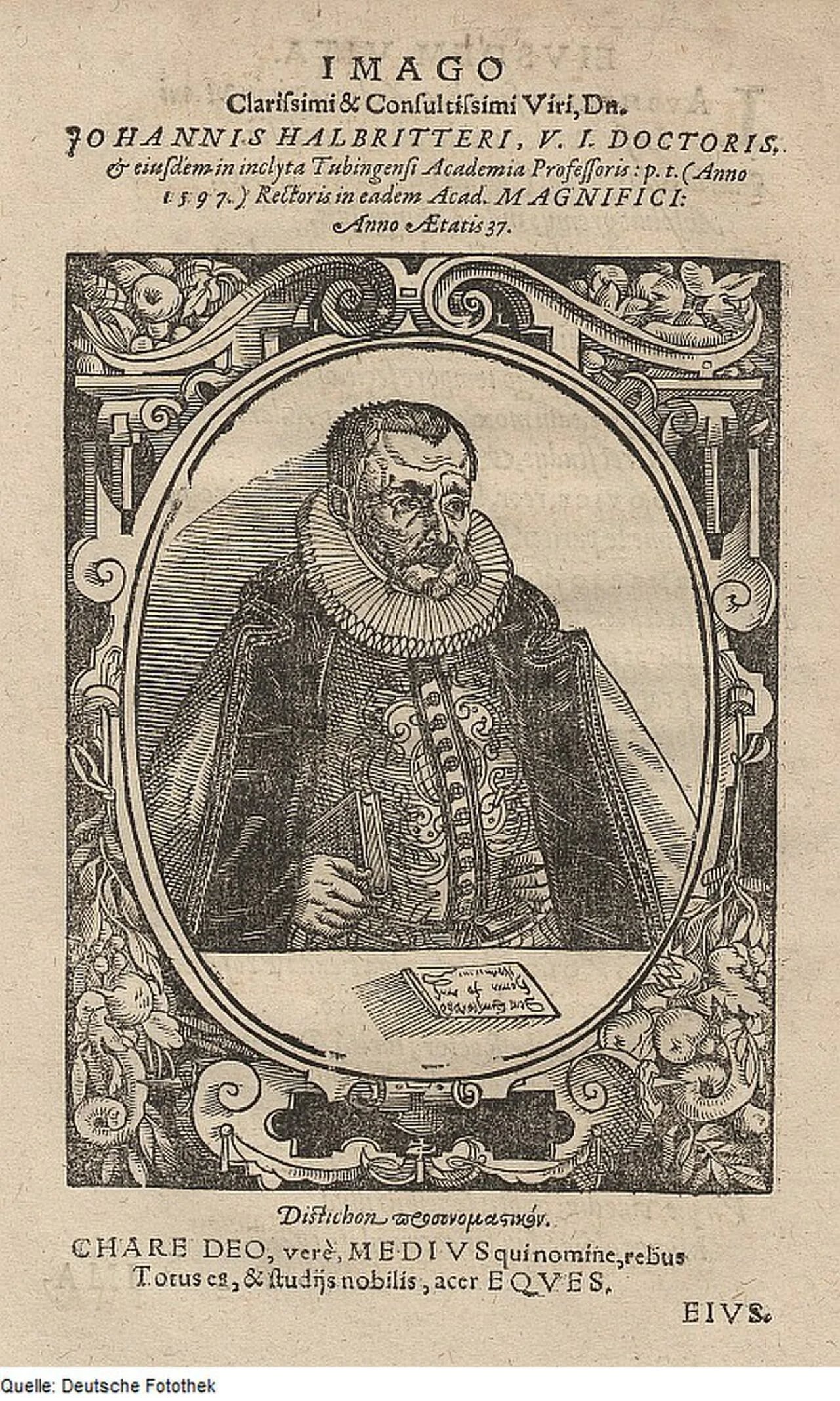 Portrait of Johann Halbritter (1560–1627) – memorial page