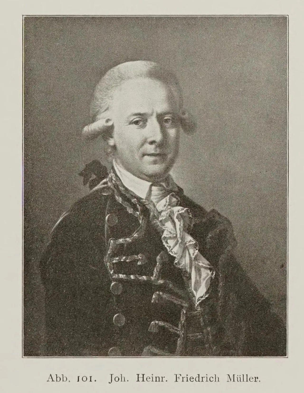 Porträt von Johann Heinrich Friedrich Müller (1738–1815) – Gedenkseite