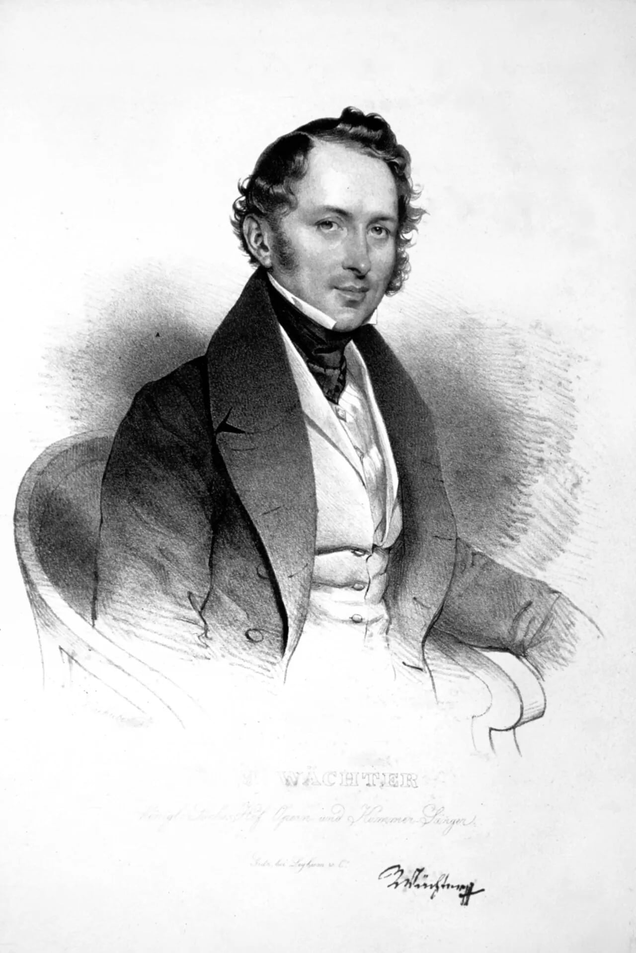 Porträt von Johann Michael Wächter (1794–1853) – Gedenkseite