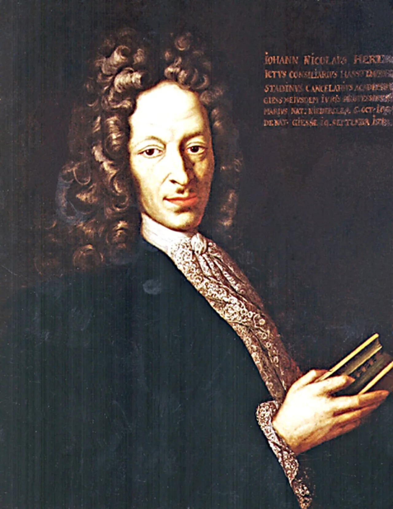 Porträt von Johann Nikolaus Hert (1651–1710) – Gedenkseite