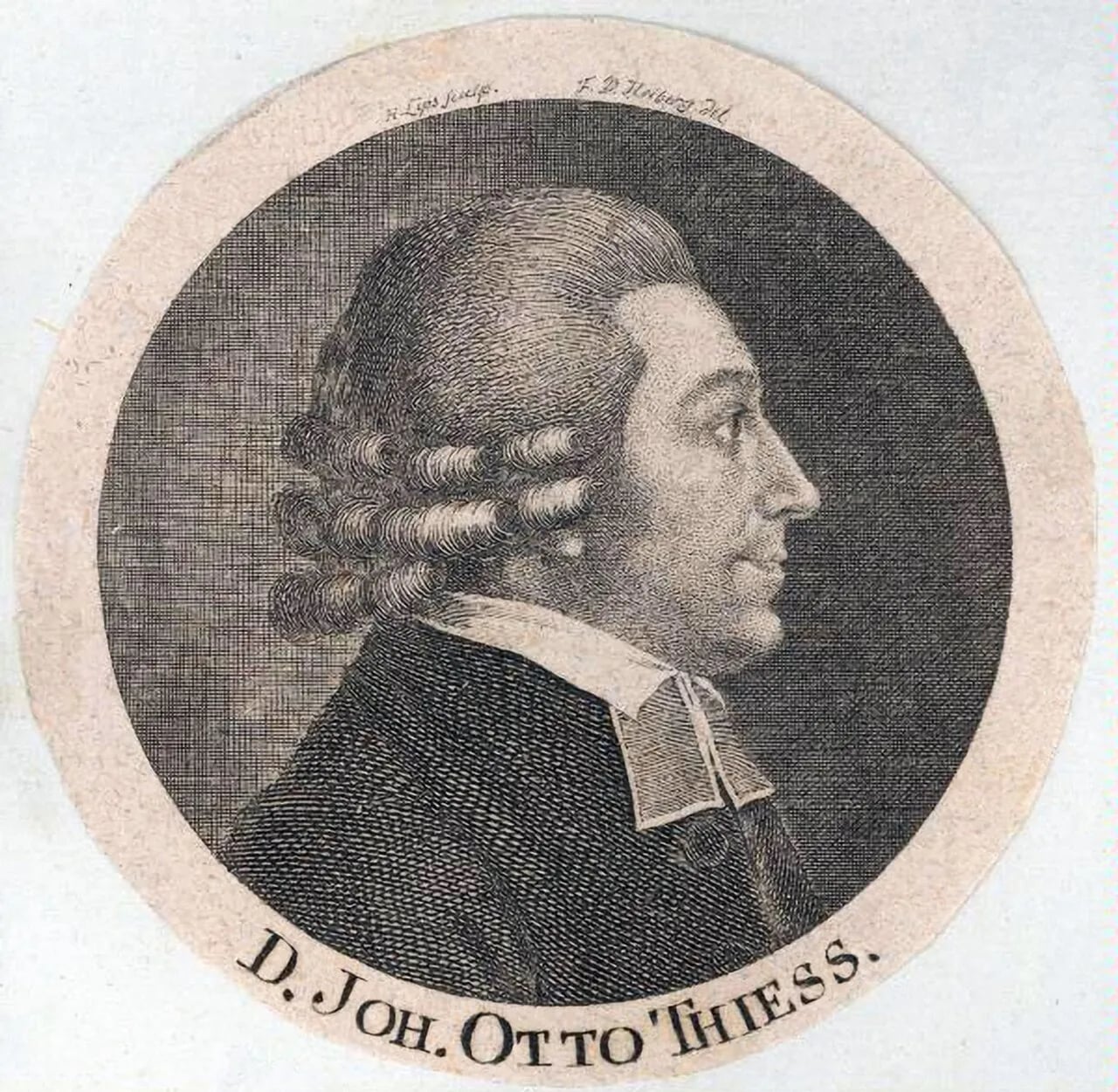 Porträt von Johann Otto Thieß (1762–1810) – Gedenkseite