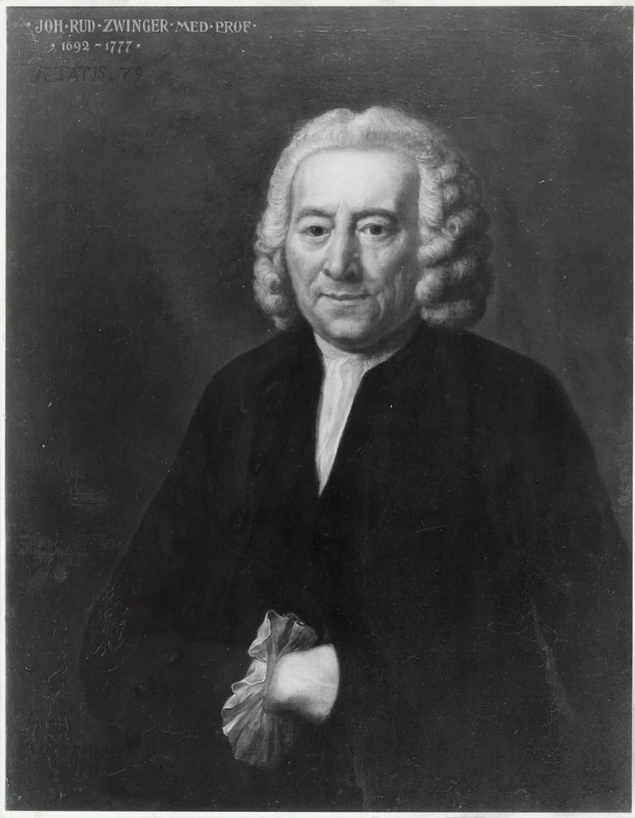 Porträt von Johann Rudolph Zwinger (1692–1777) – Gedenkseite