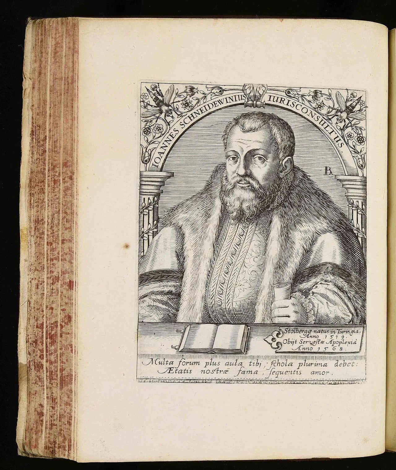 Porträt von Johann Schneidewein (1519–1568) – Gedenkseite