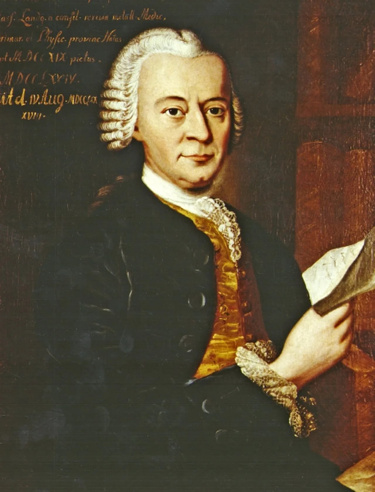 Porträt von Johann Wilhelm Baumer (1719–1788) – Gedenkseite