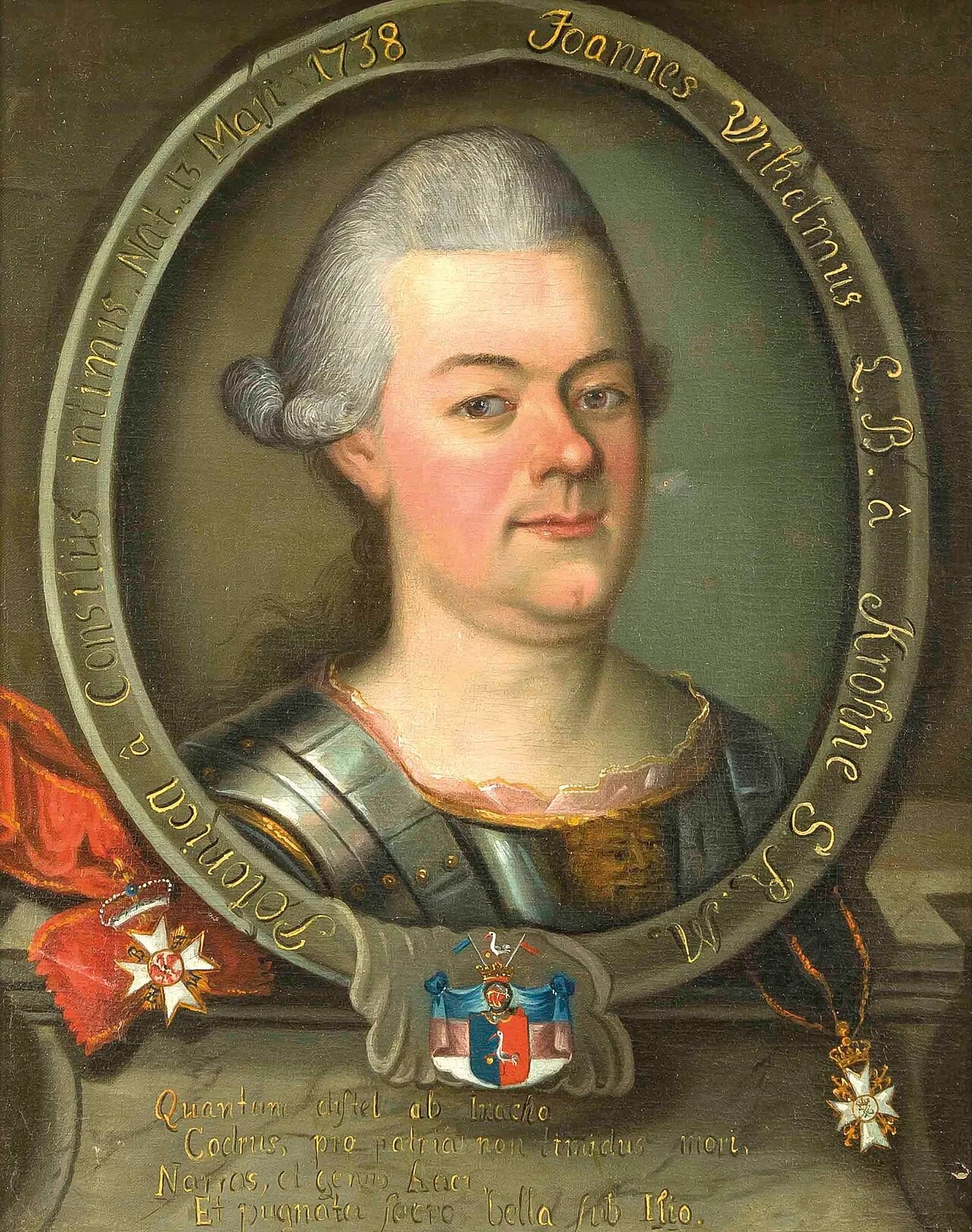 Portrait of Johann Wilhelm Franz von Krohne (1738–1787) – memorial page