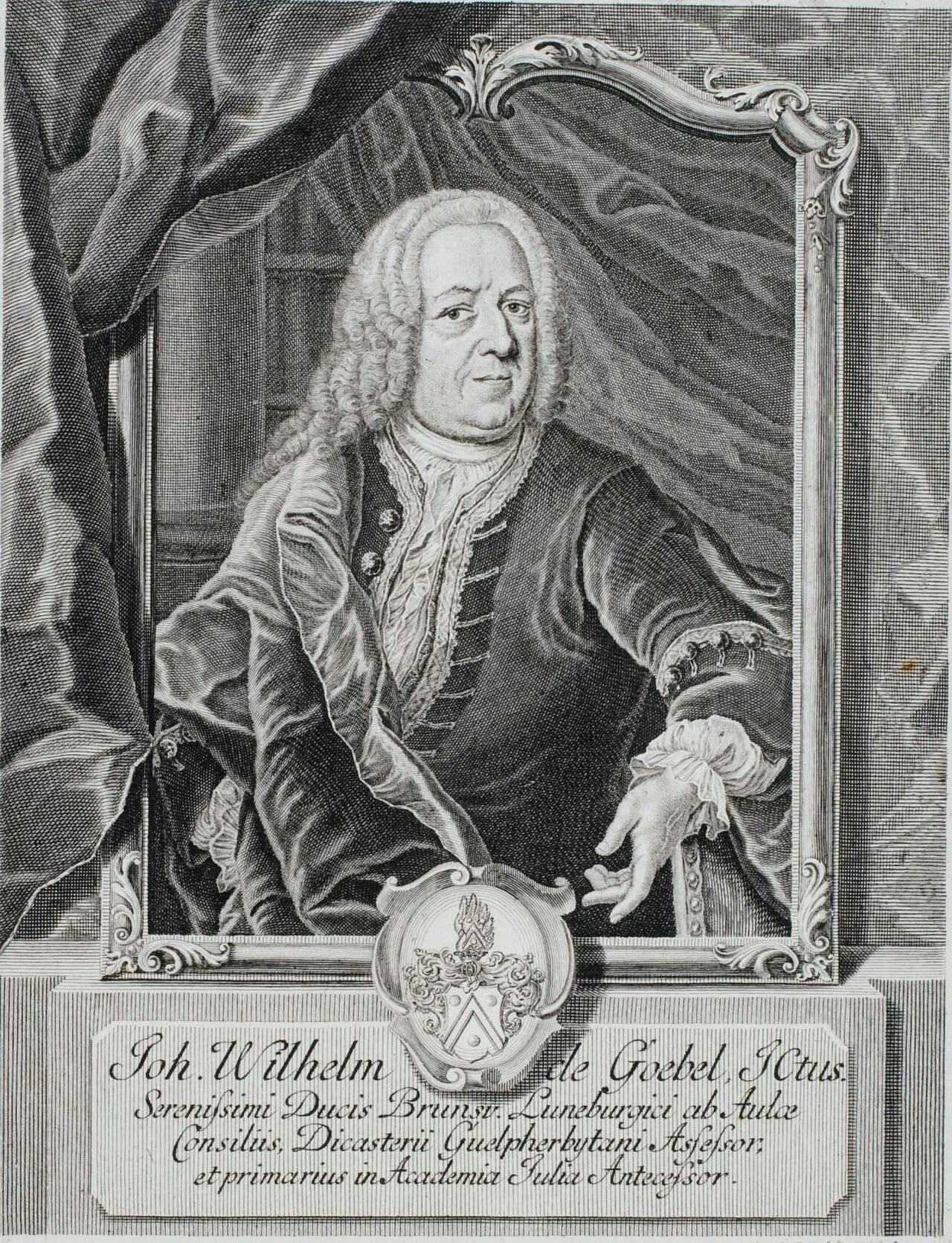 Portrait of Johann Wilhelm von Göbel (1683–1745) – memorial page