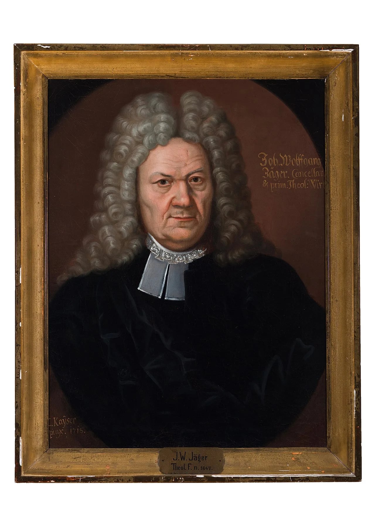 Porträt von Johann Wolfgang Jäger (1647–1720) – Gedenkseite