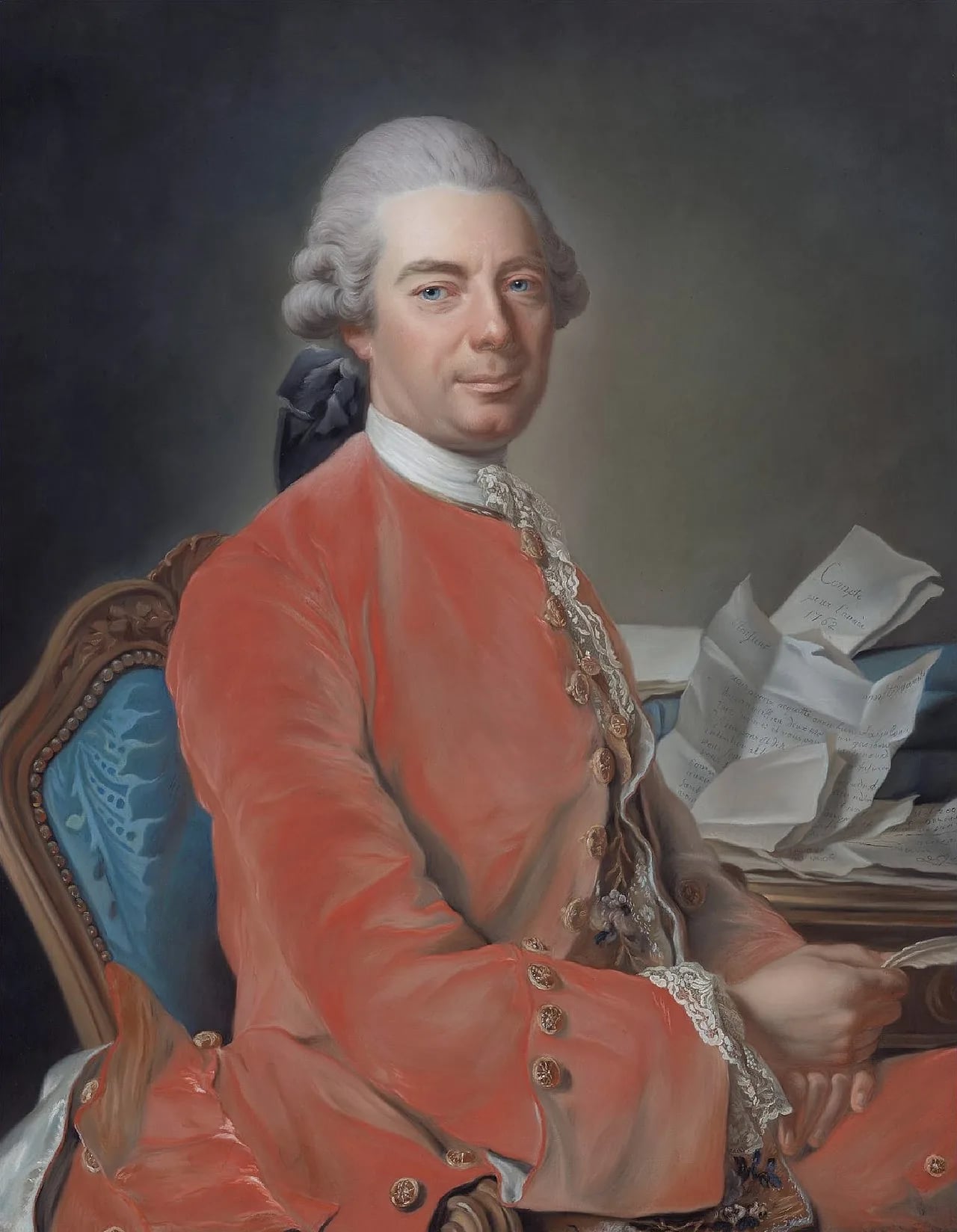 Porträt von Johann von Fries (1719–1785) – Gedenkseite