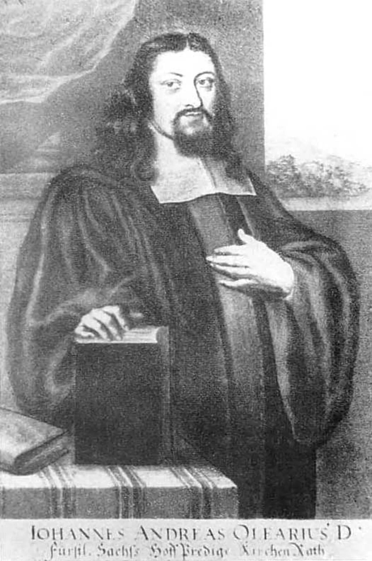 Porträt von Johannes Andreas Olearius (1639–1684) – Gedenkseite