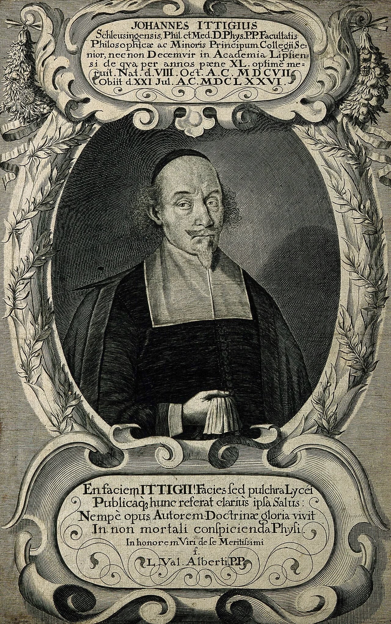 Portrait of Johannes Ittig (1607–1676) – memorial page