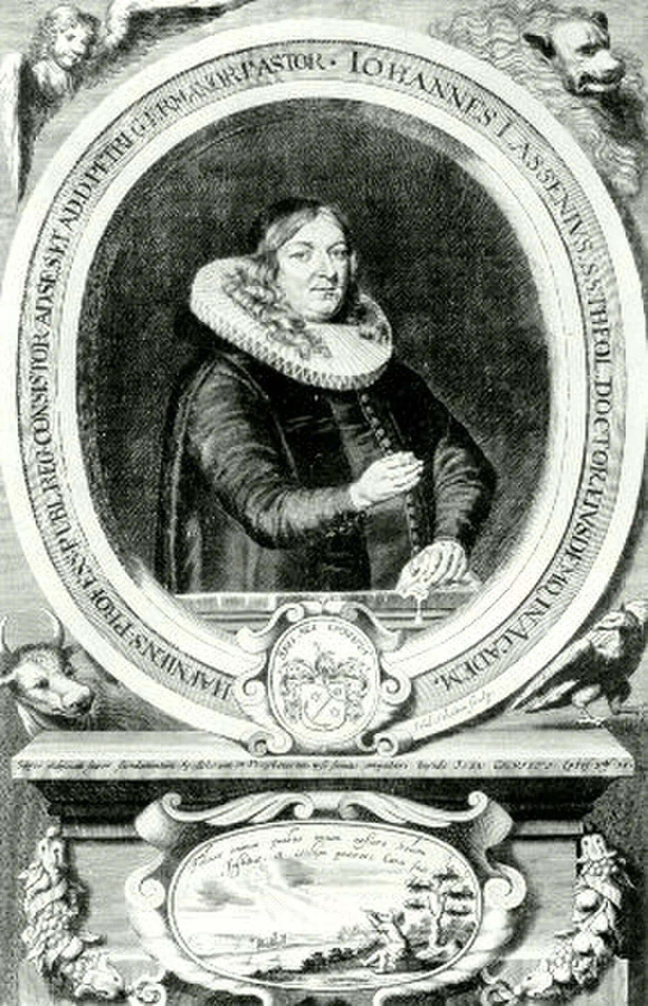 Porträt von Johannes Lassenius (1636–1692) – Gedenkseite