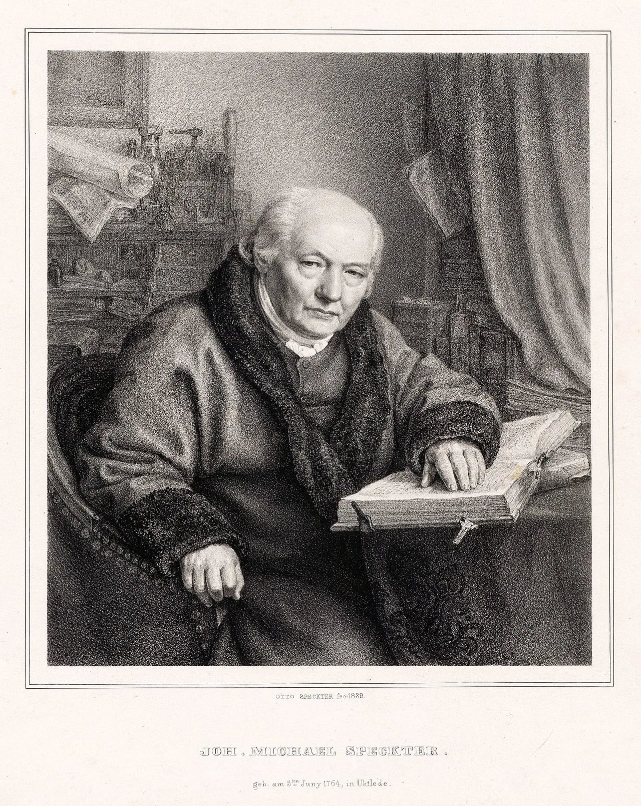 Porträt von Johannes Michael Speckter (1764–1845) – Gedenkseite