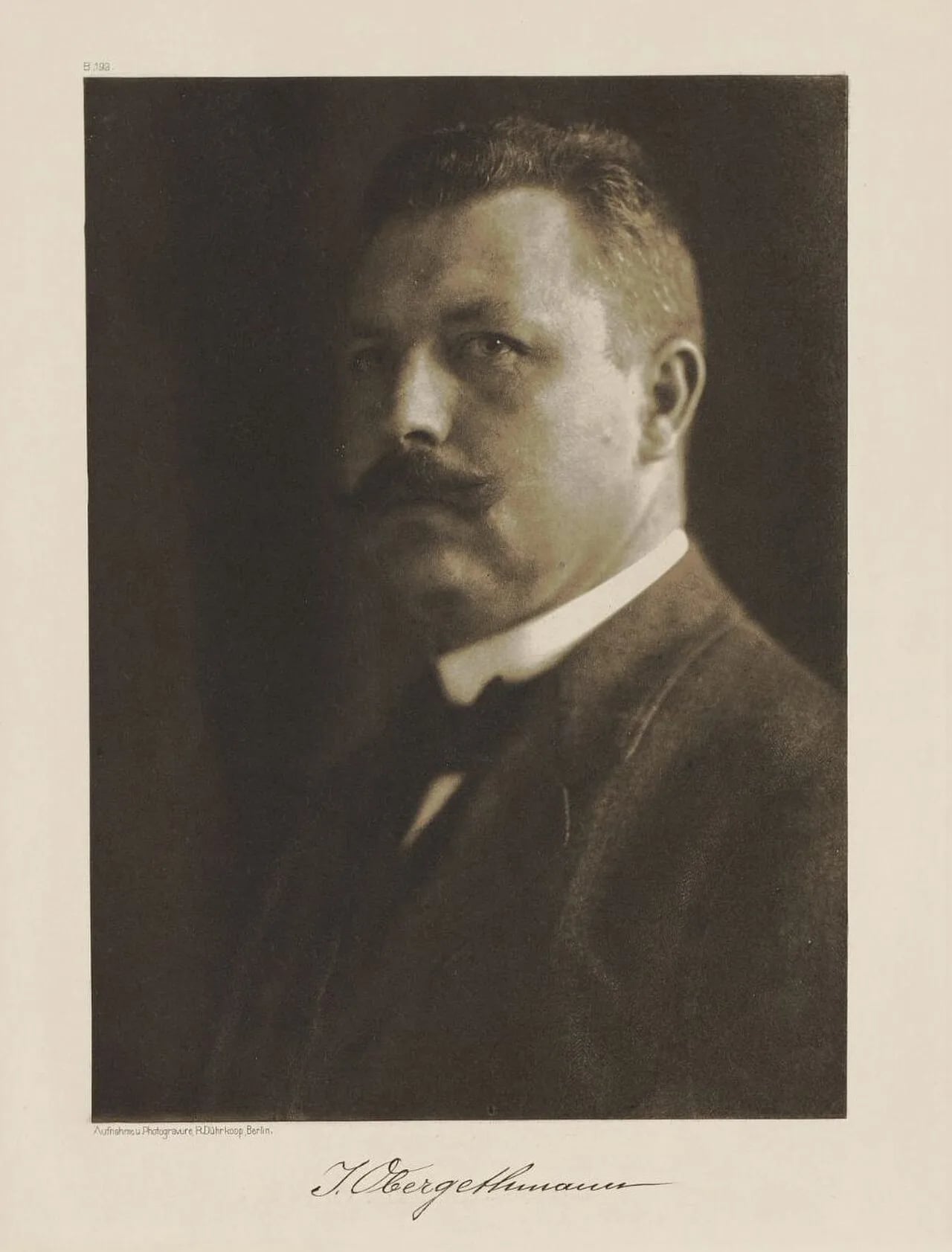 Porträt von Johannes Obergethmann (1862–1921) – Gedenkseite