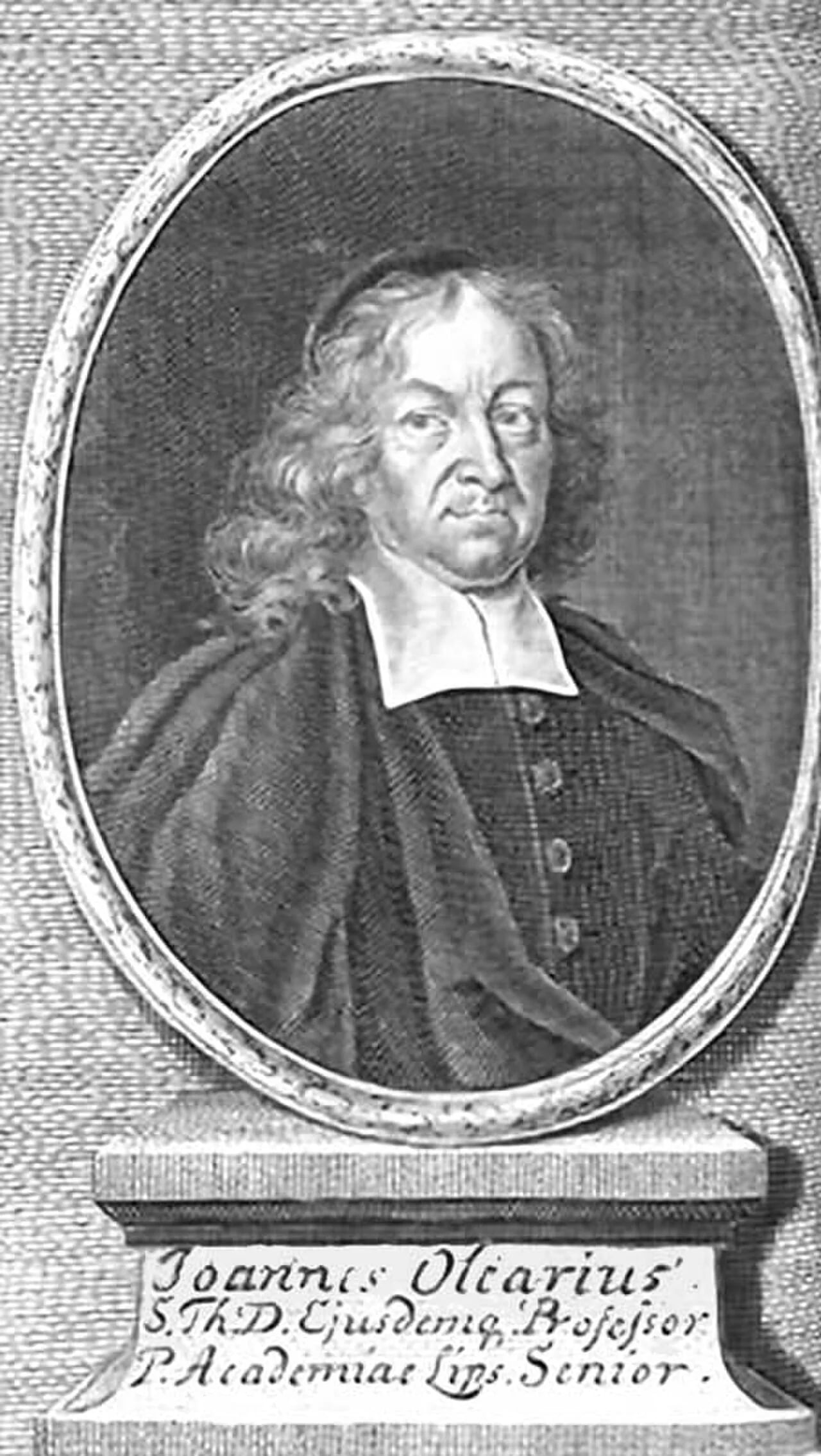 Porträt von Johannes Olearius (1639–1713) – Gedenkseite