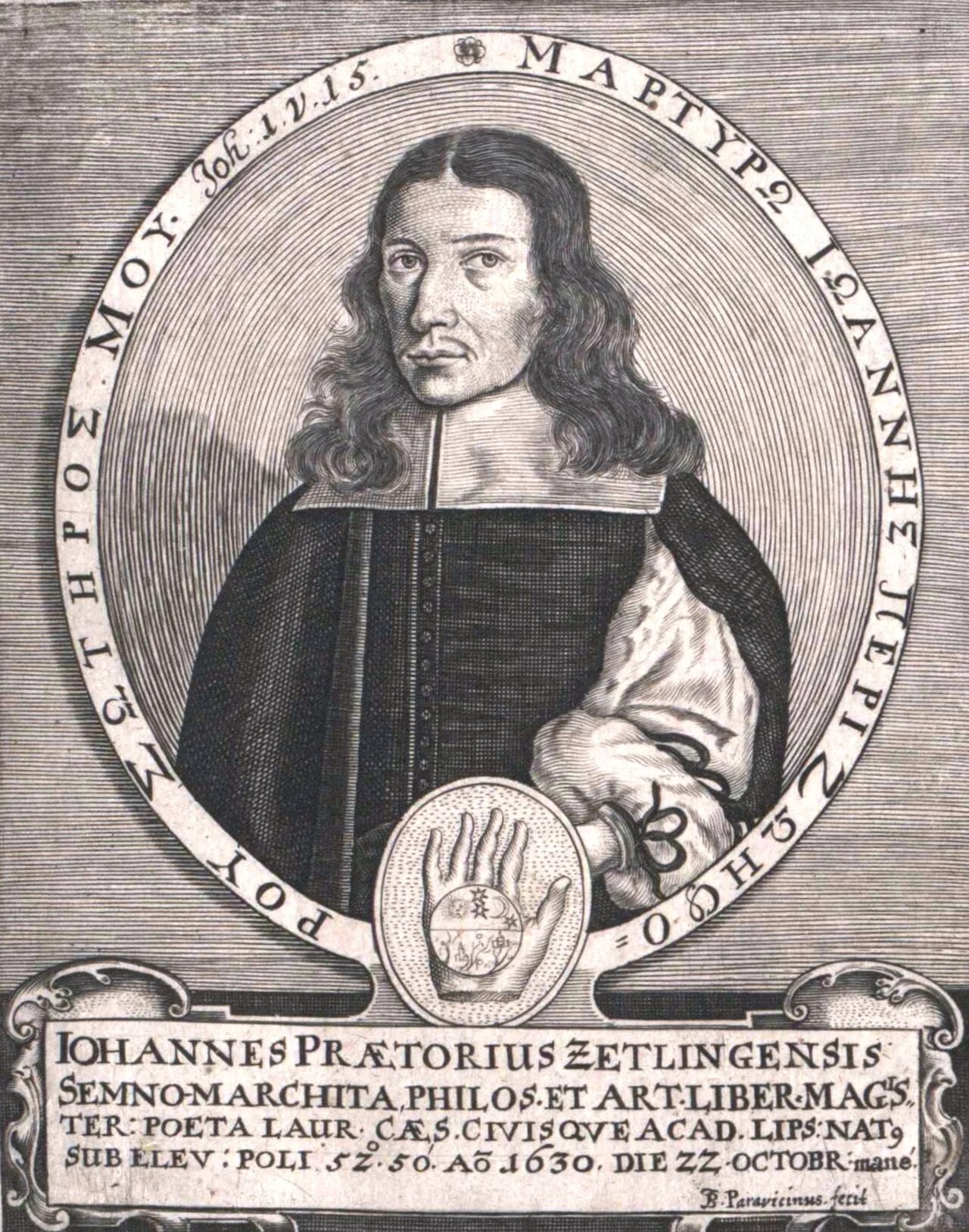 Porträt von Johannes Praetorius (1630–1680) – Gedenkseite