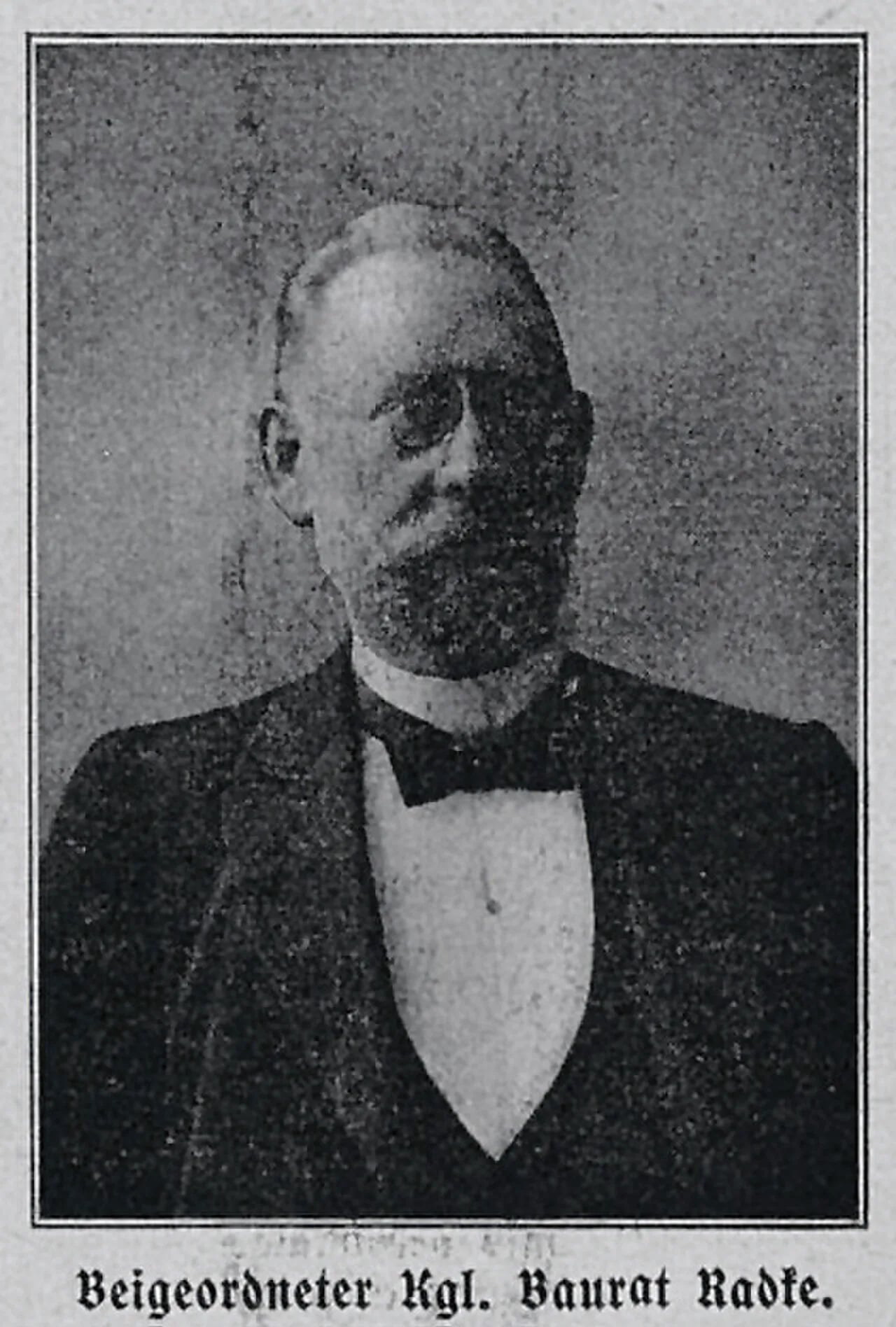 Porträt von Johannes Radke (1853–1938) – Gedenkseite