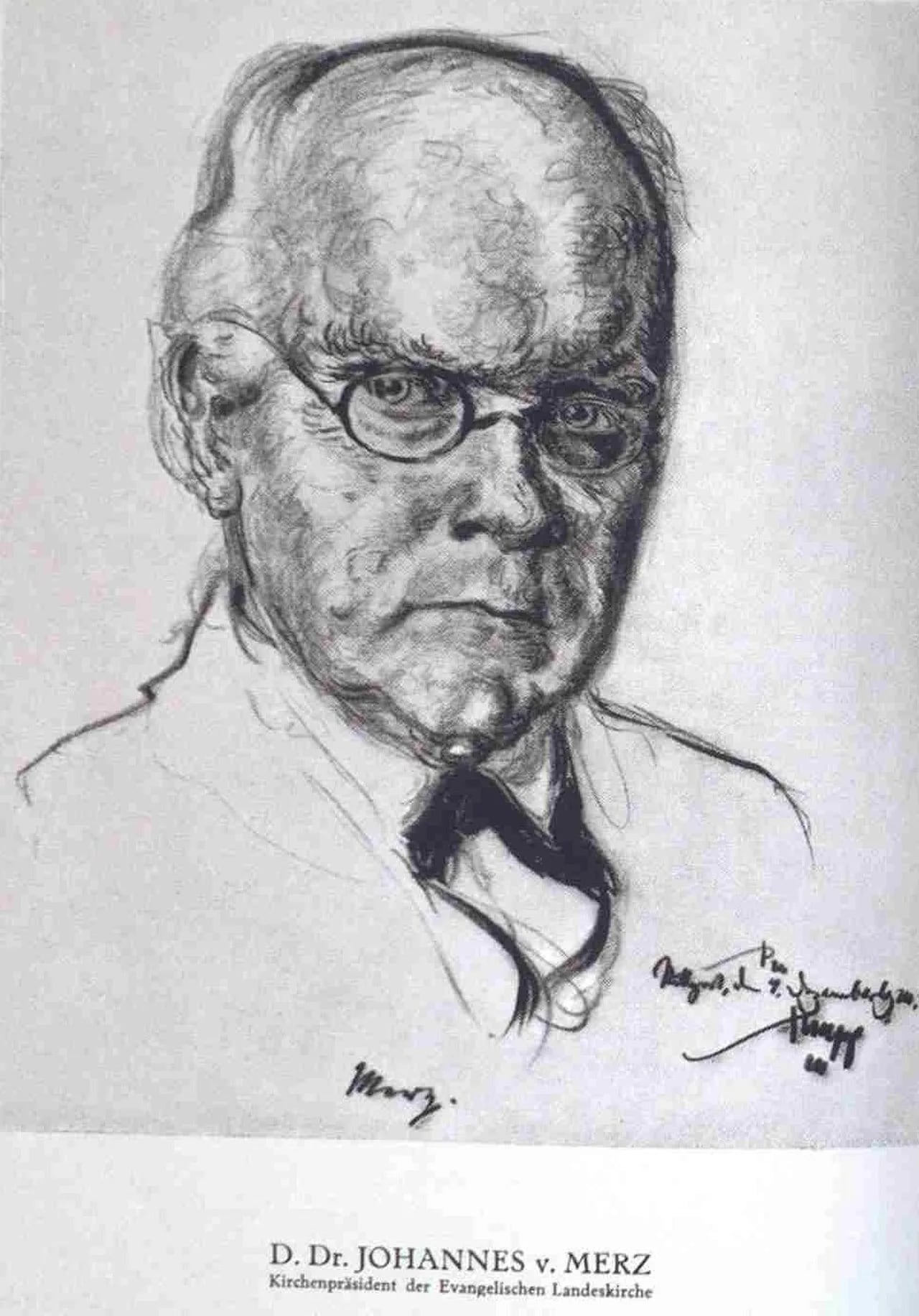 Porträt von Johannes von Merz (1857–1929) – Gedenkseite