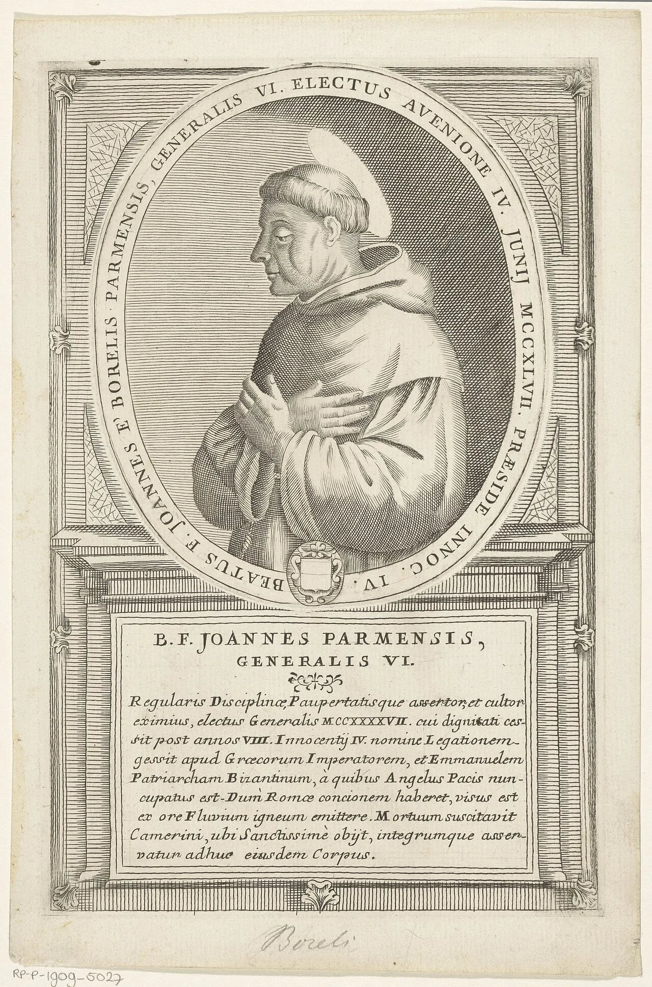 Portrait of Johannes von Parma (1208–1289) – memorial page