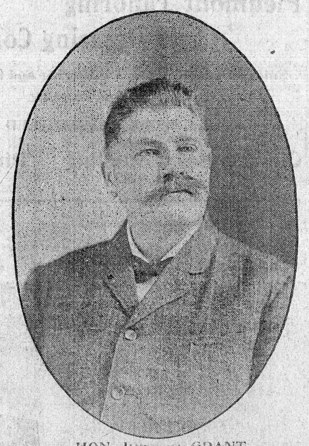 Portrait of John Gaston Grant (1858–1923) – memorial page