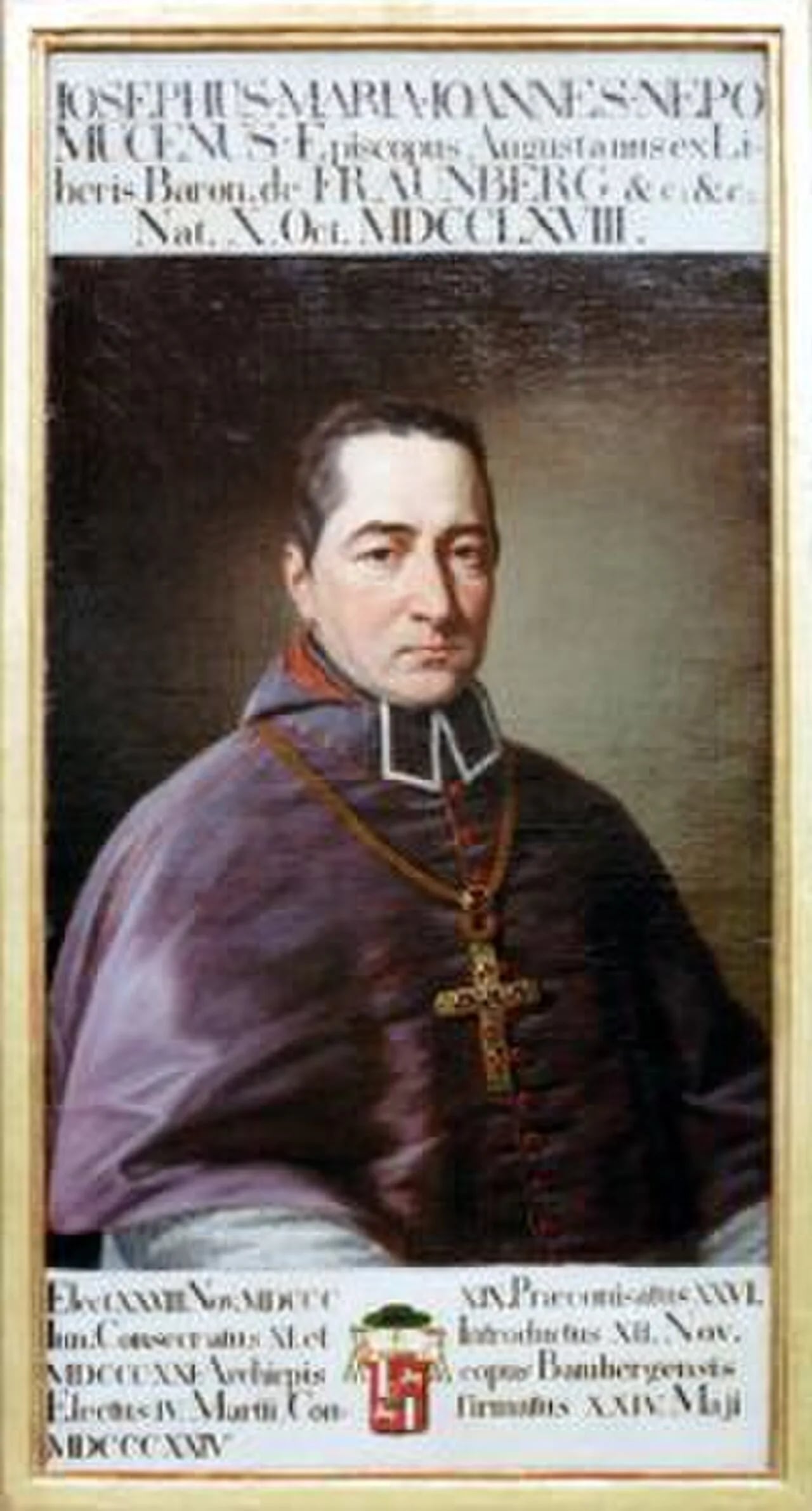 Porträt von Joseph Maria von Fraunberg (1768–1842) – Gedenkseite
