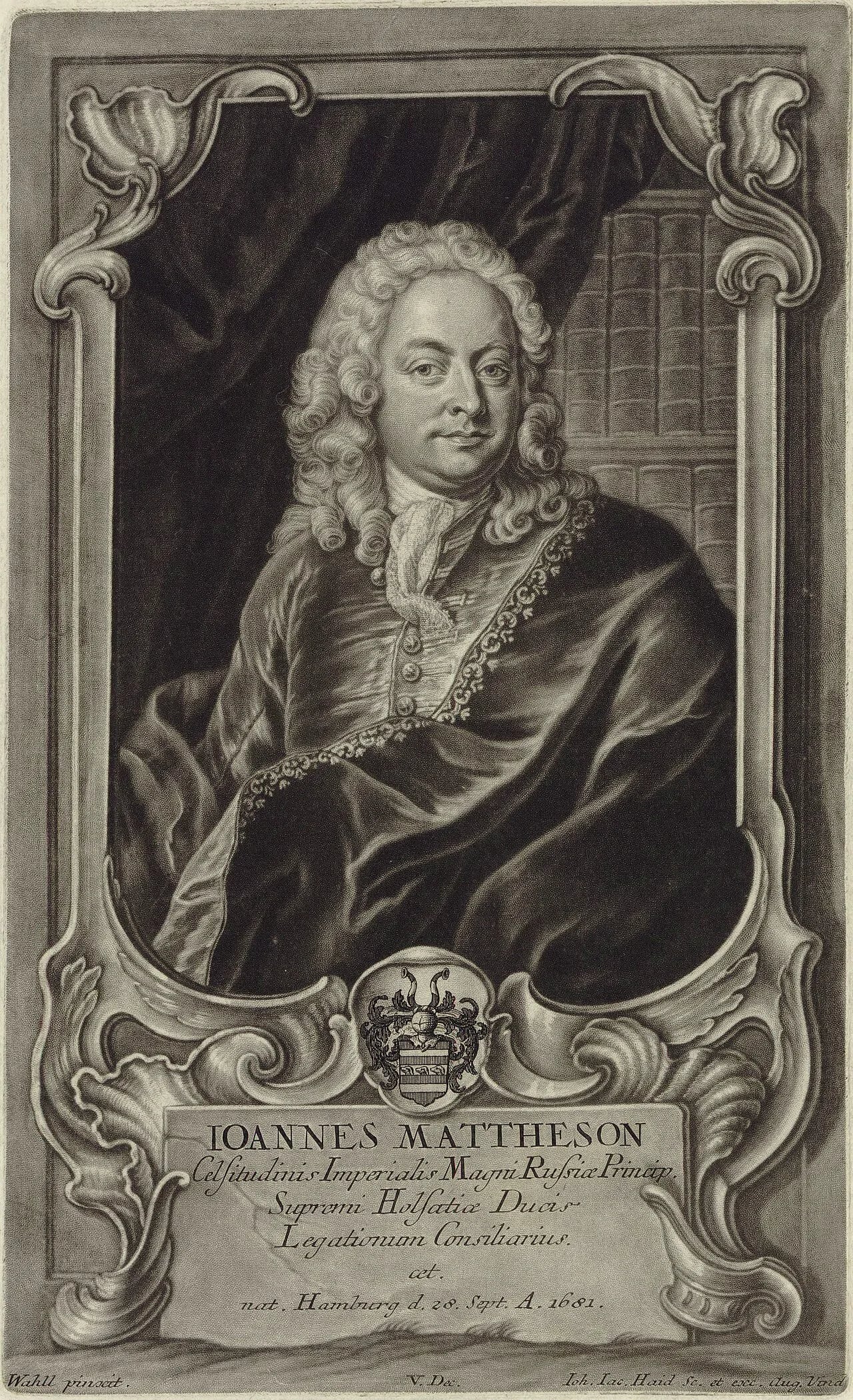 Portrait of Johann Mattheson (1681–1764) – memorial page